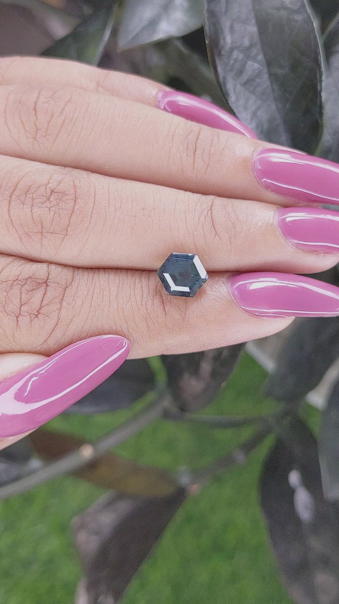 2.66 Ct. Bluish Green Sapphire from Madagascar Size Video