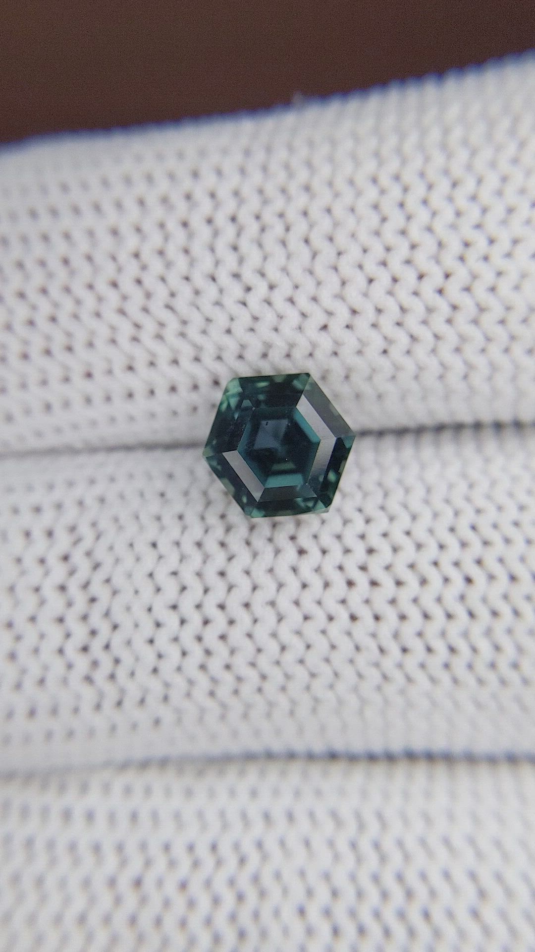 2.66 Ct. Bluish Green Sapphire from Madagascar Size Video