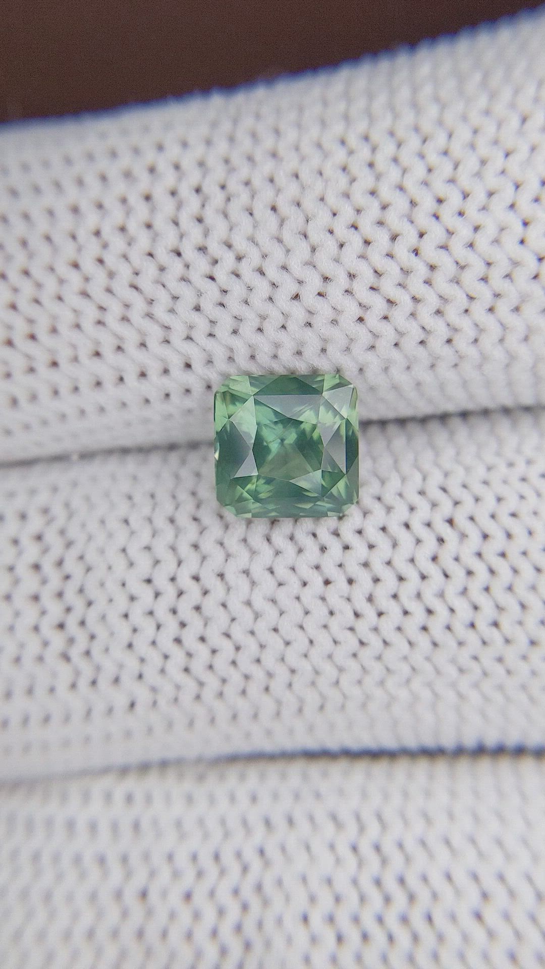 2.14 Ct. Bluish Green Sapphire from Madagascar Size Video