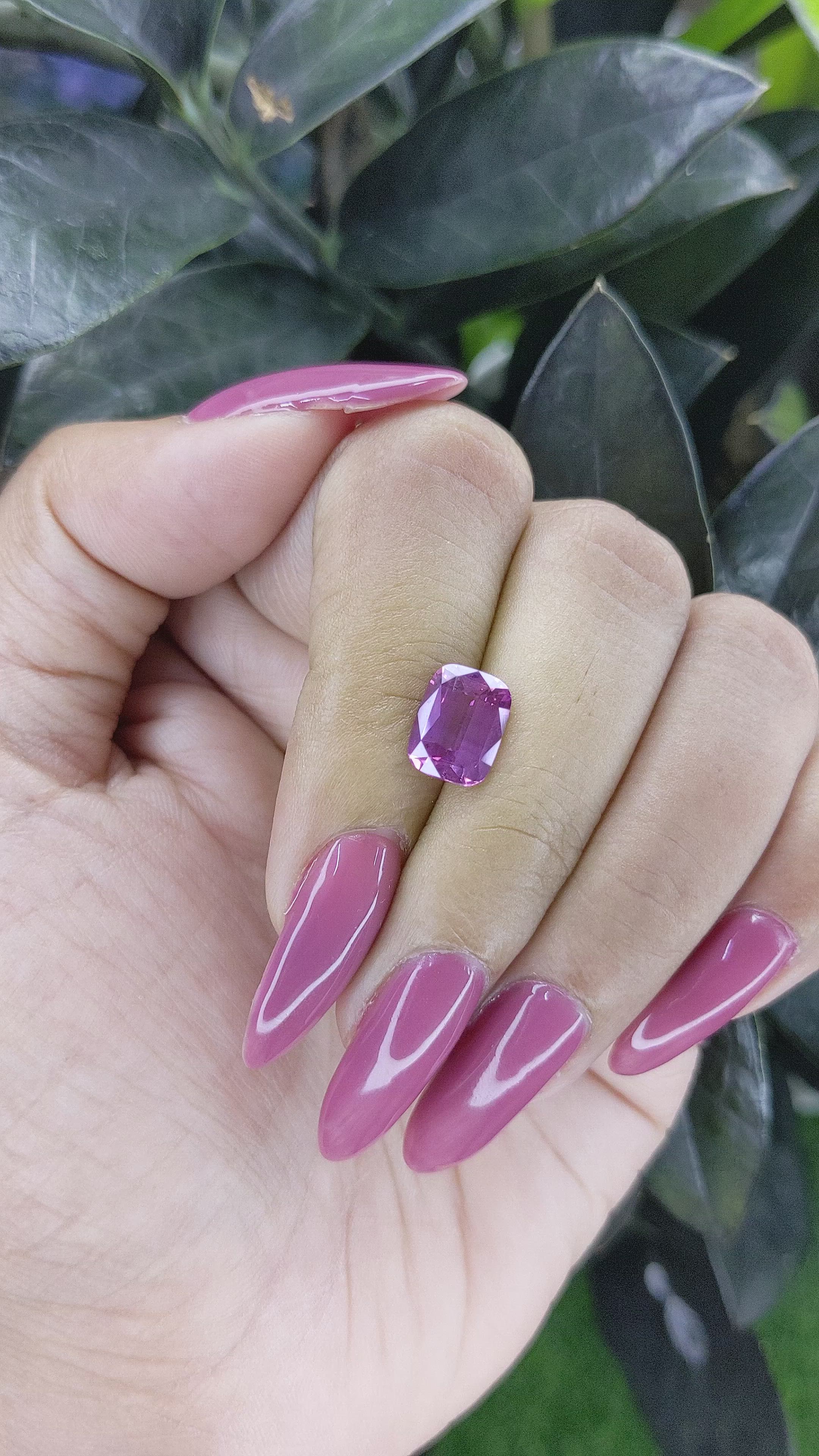 3.00 Ct. Purple Sapphire from Ceylon (Sri Lanka) Size Video