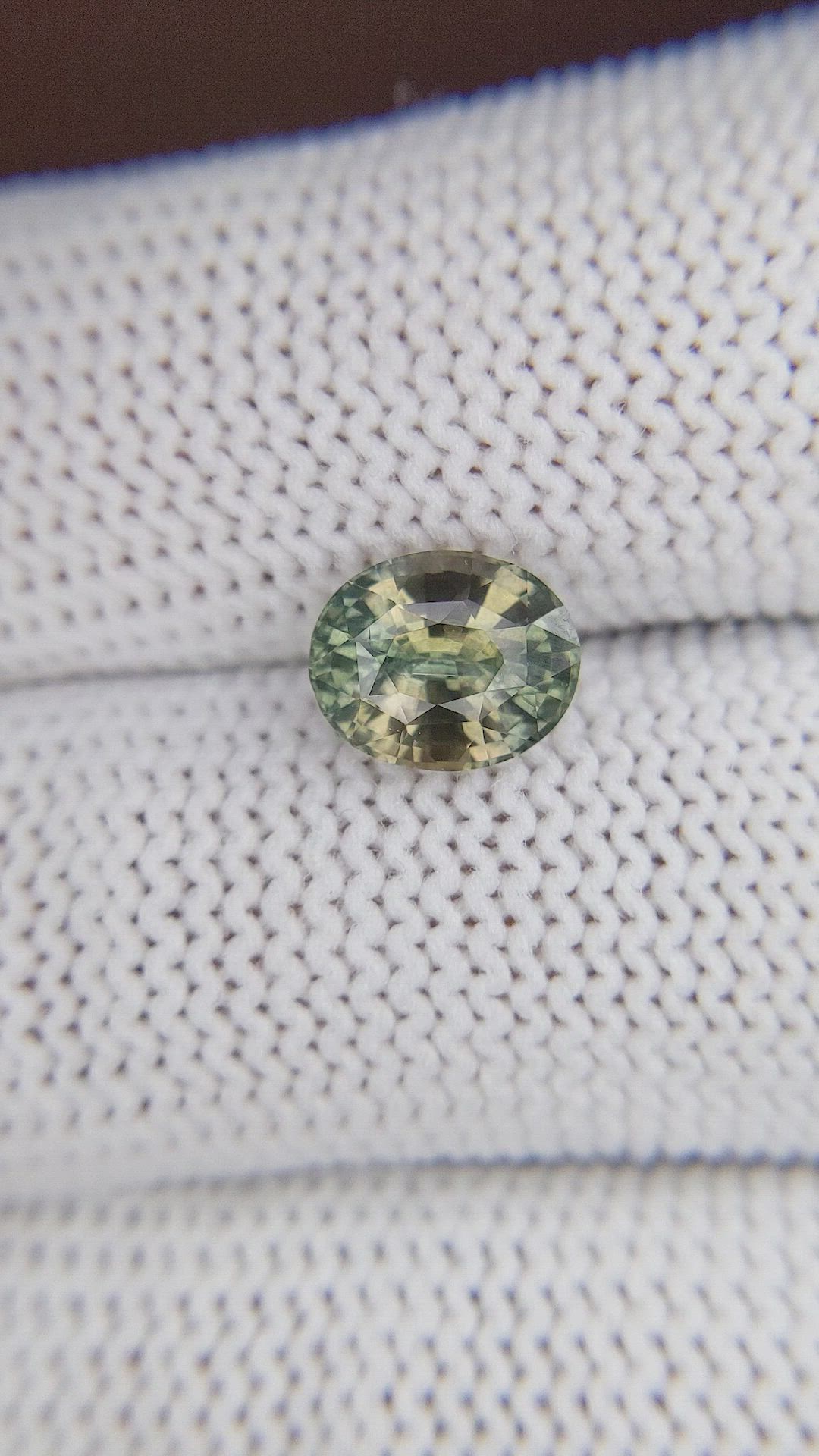 2.37 Ct. Yellowish Green Sapphire from Madagascar Size Video