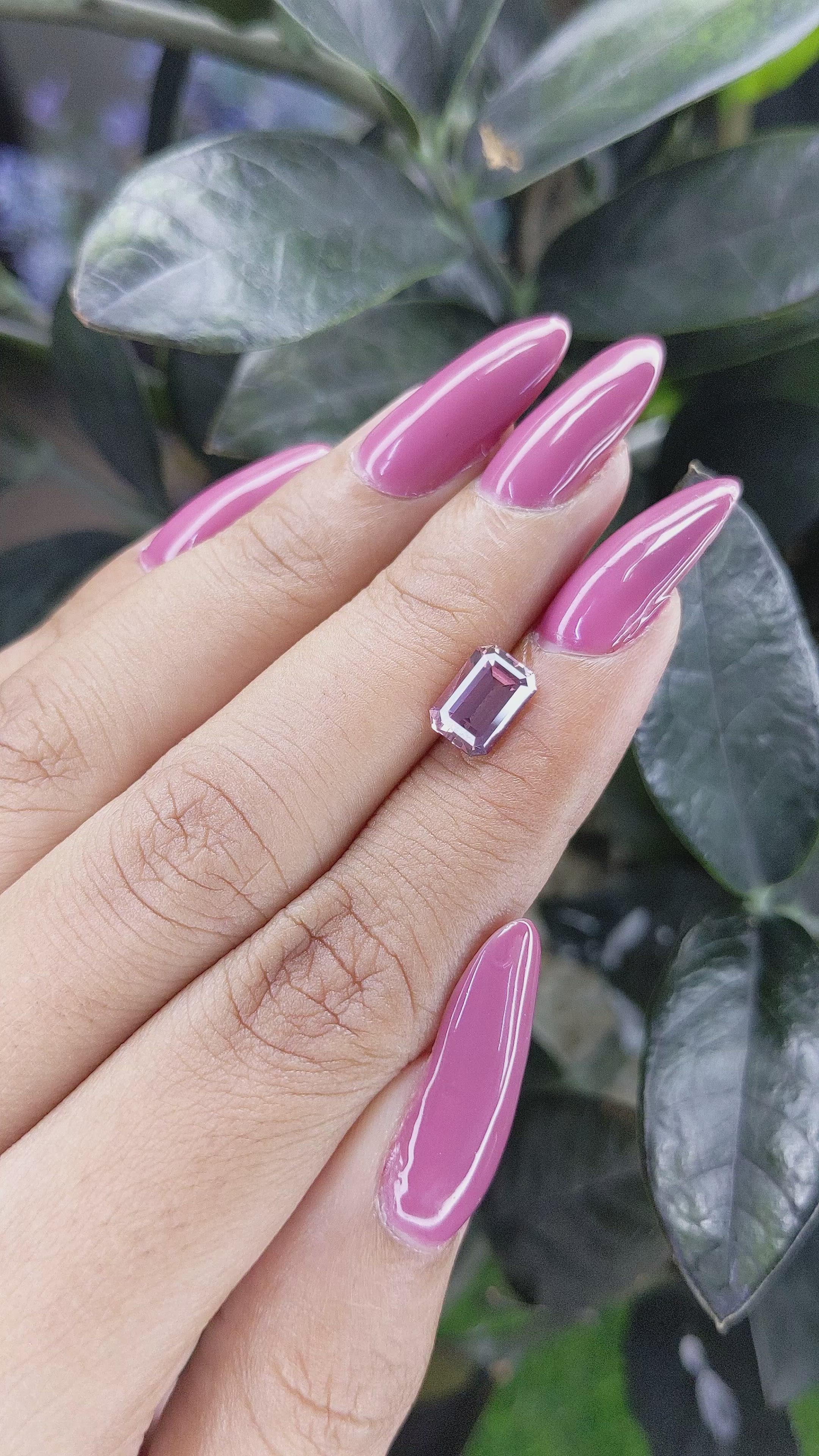 2.09 Ct. Purplish Pink Sapphire from Ceylon (Sri Lanka) Size Video
