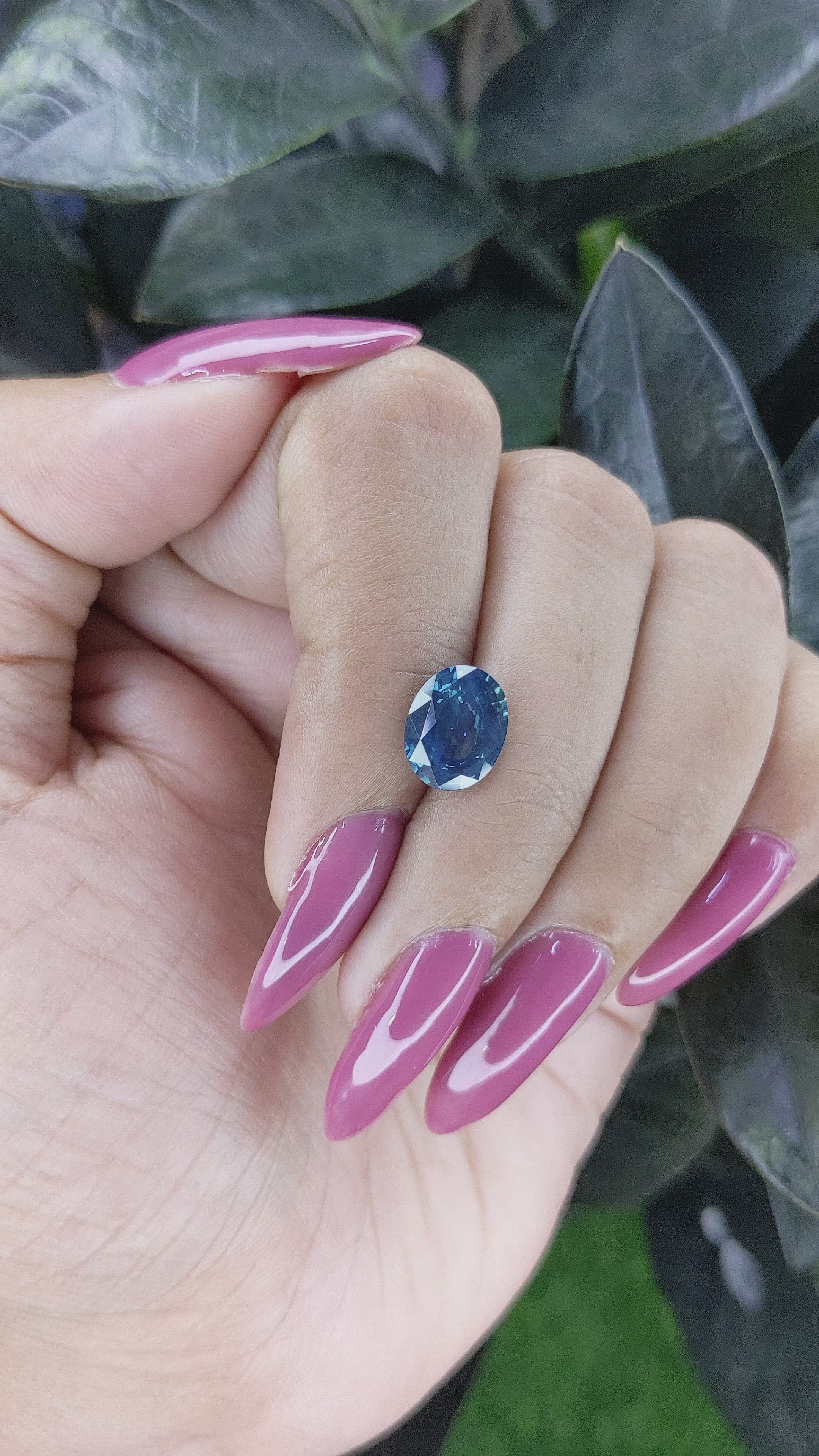 2.64 Ct. Blue Sapphire from Madagascar Size Video