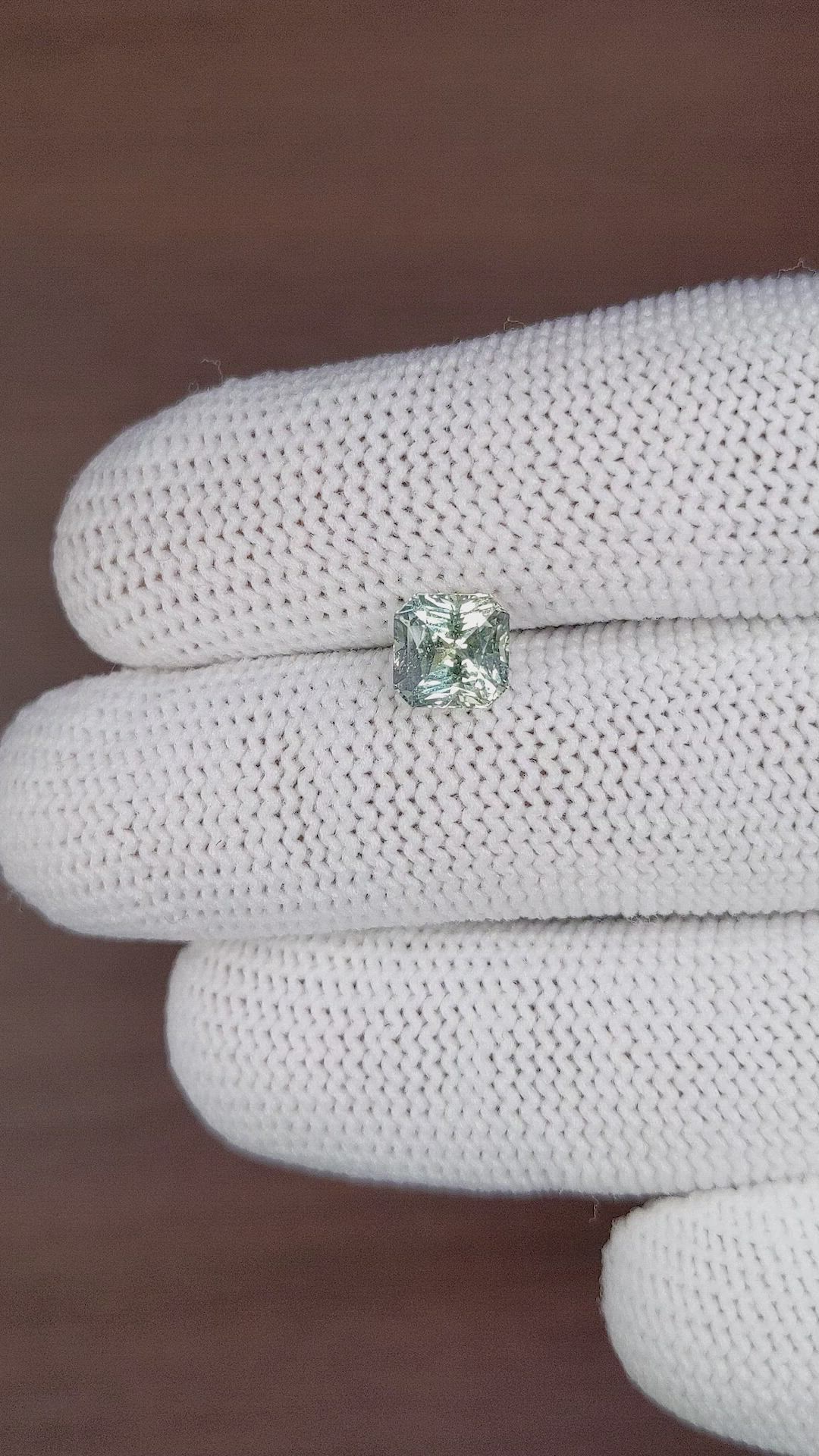 2.04 Ct. Bluish Green Sapphire from Ceylon (Sri Lanka) Size Video