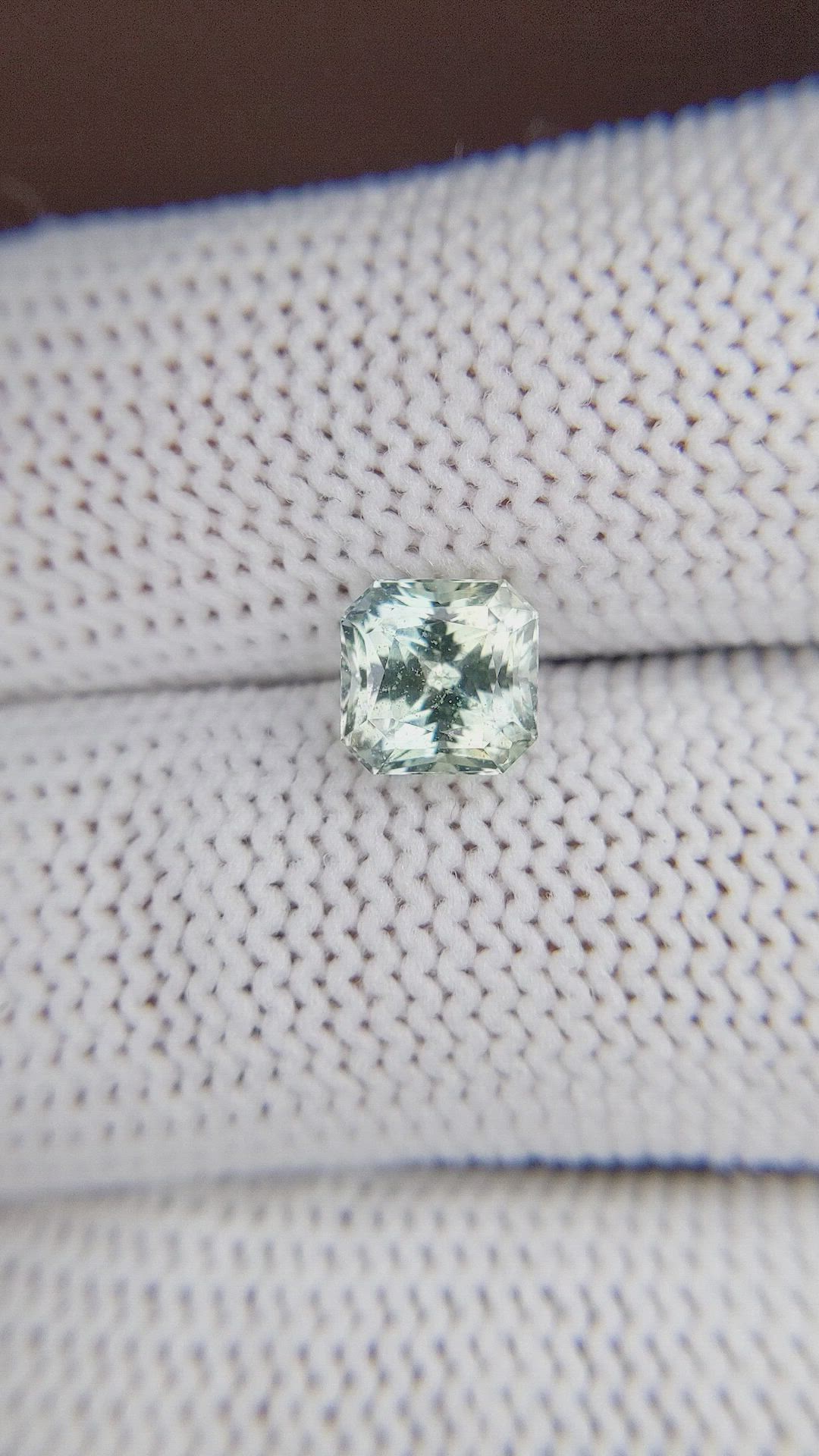 2.04 Ct. Bluish Green Sapphire from Ceylon (Sri Lanka) Size Video