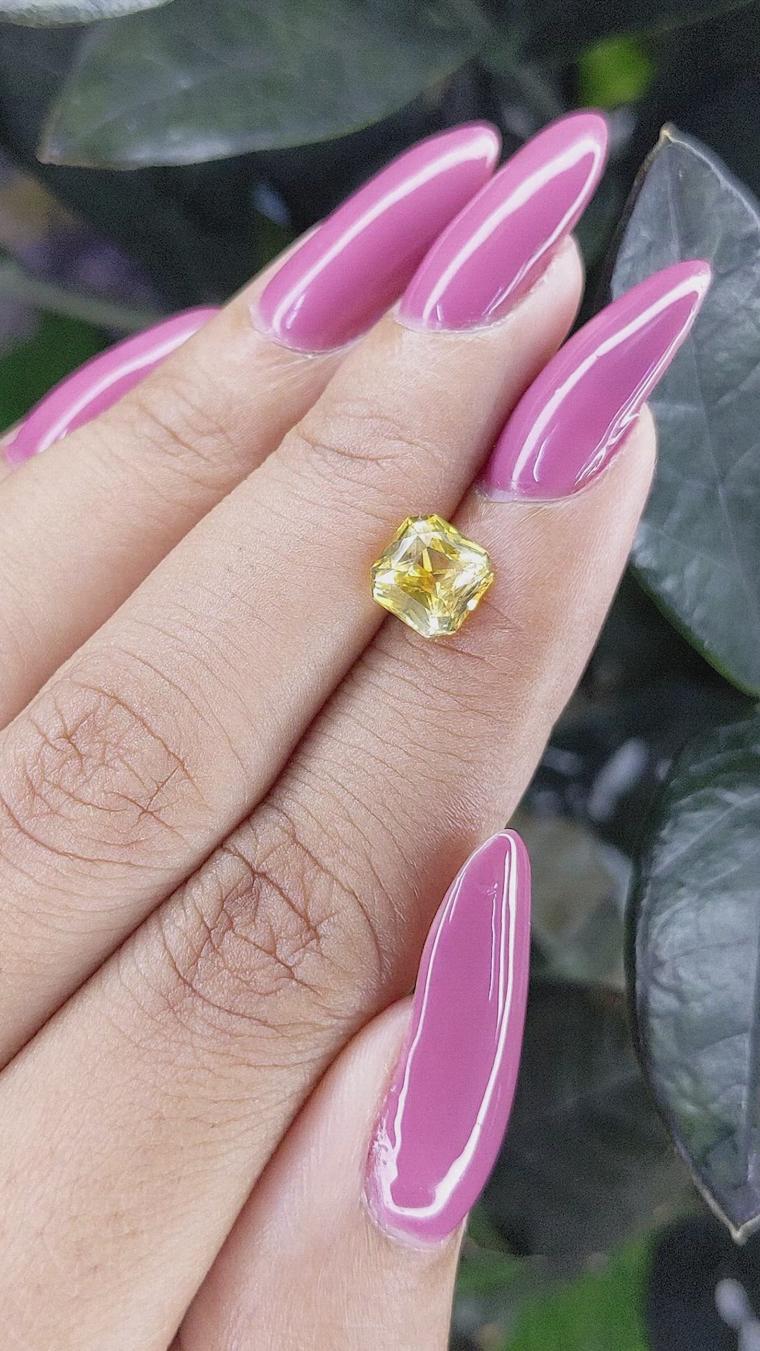 2.07 Ct. Yellow Sapphire from Ceylon (Sri Lanka) Size Video