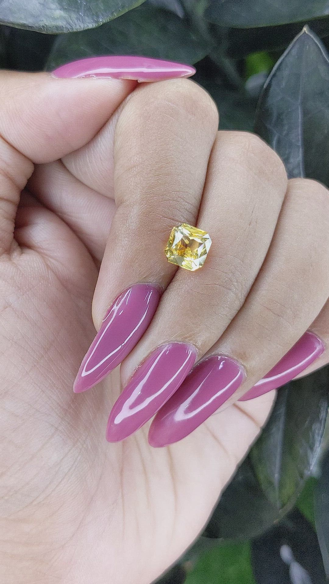 2.07 Ct. Yellow Sapphire from Ceylon (Sri Lanka) Size Video