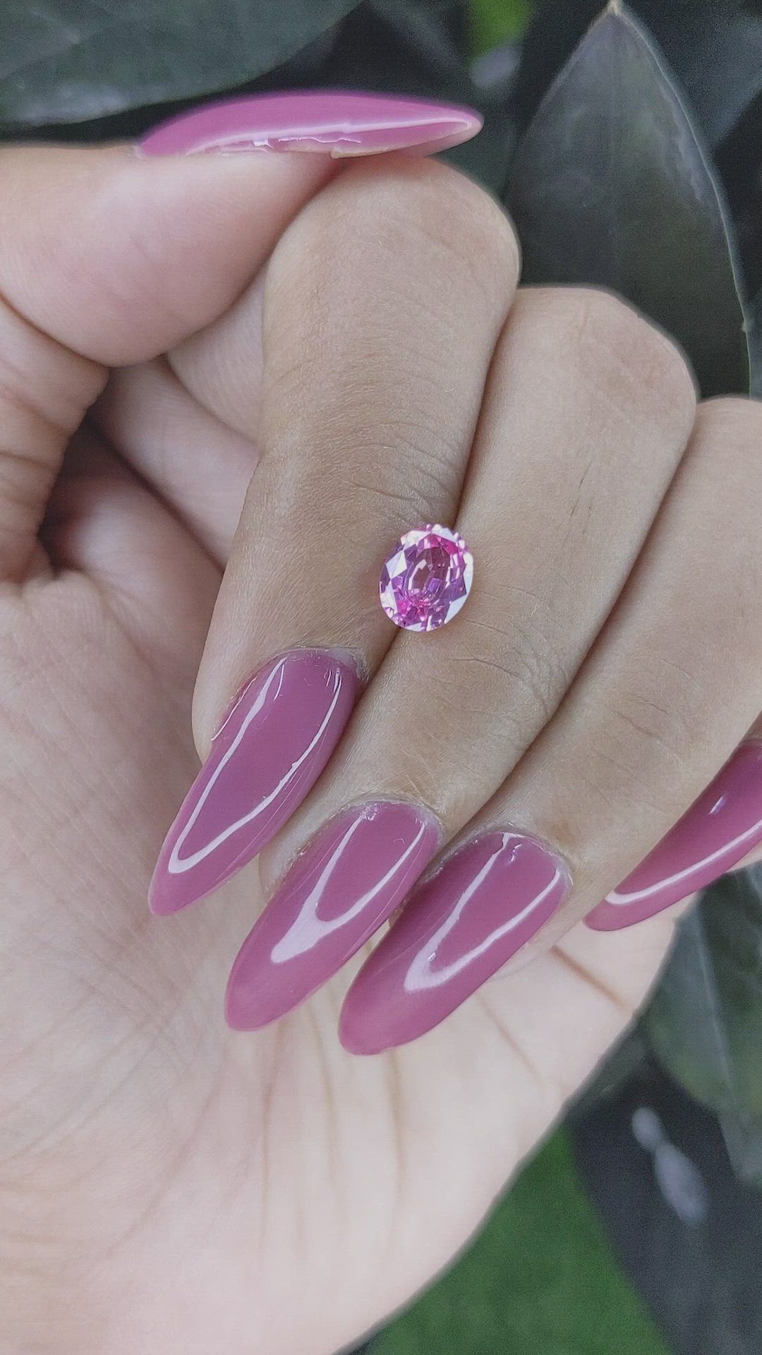 1.12 Ct. Pink Sapphire from Ceylon (Sri Lanka) Size Video