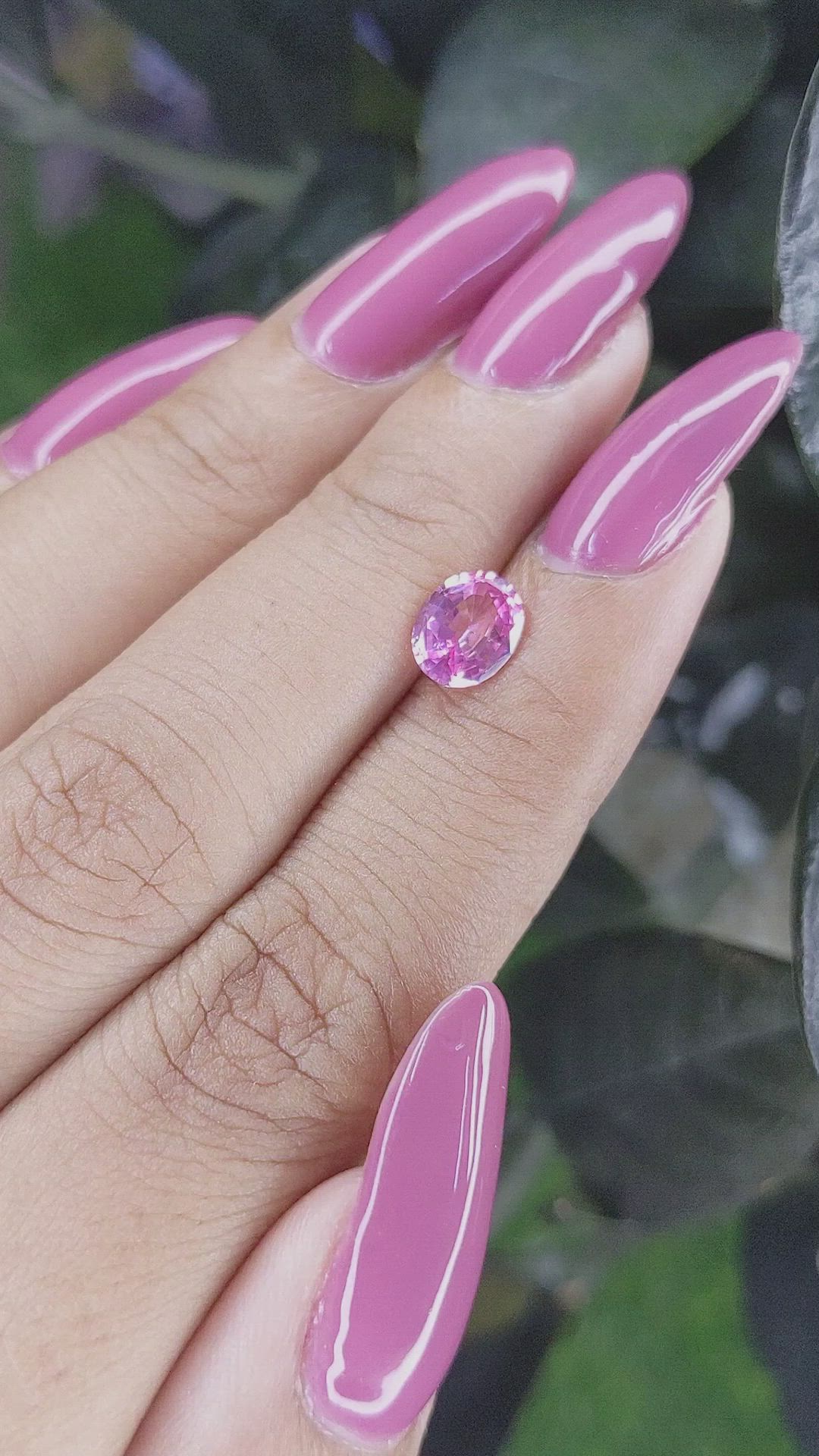 1.12 Ct. Pink Sapphire from Ceylon (Sri Lanka) Size Video