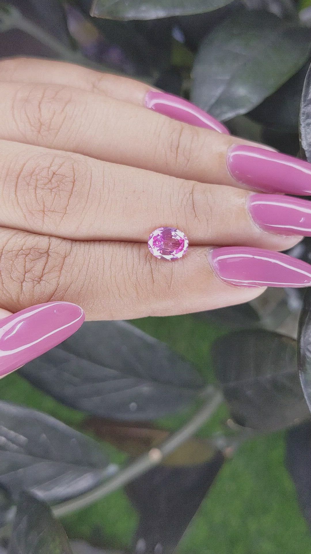 1.12 Ct. Pink Sapphire from Ceylon (Sri Lanka) Size Video