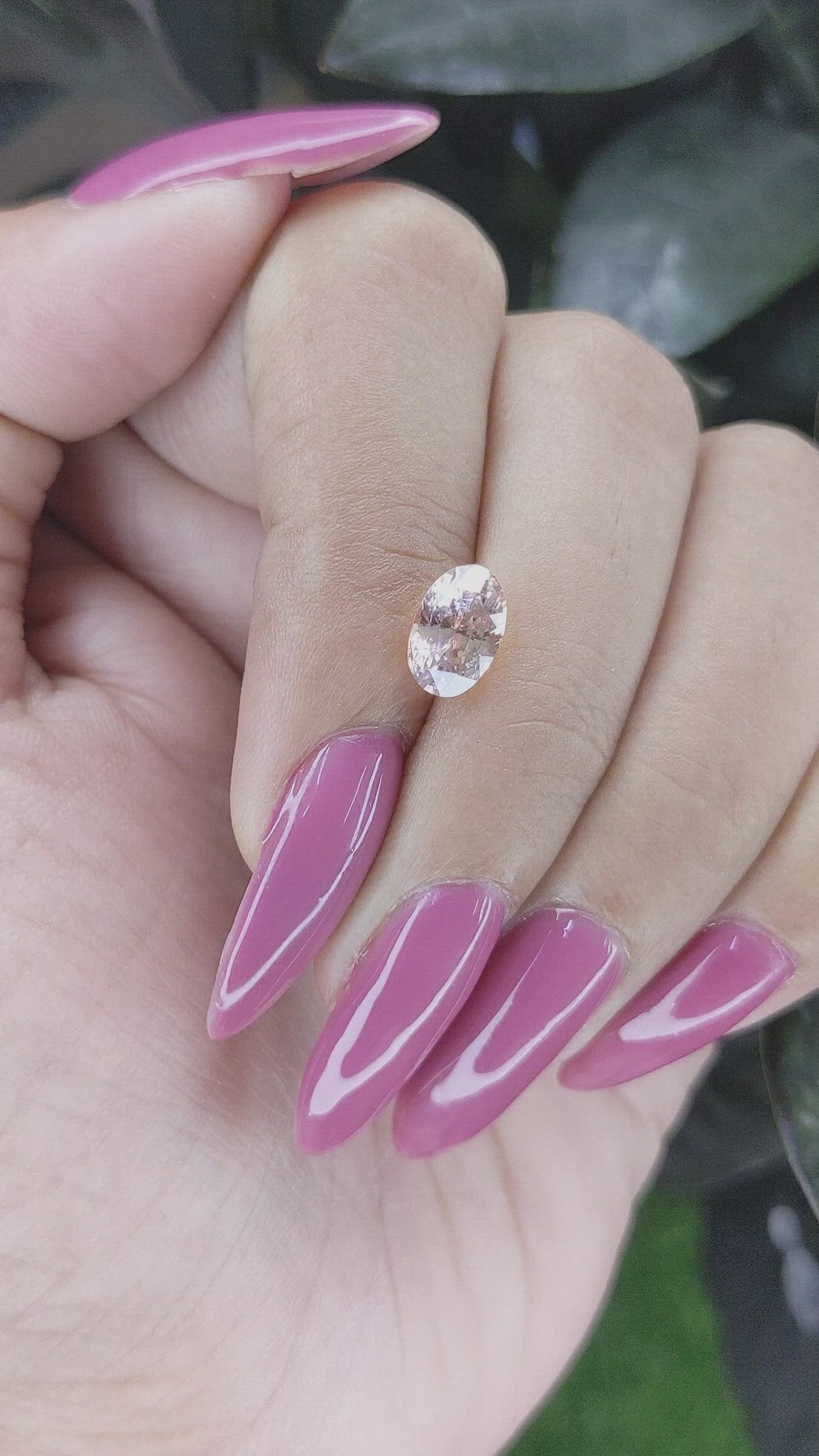 2.04 Ct. Pink Sapphire from Ceylon (Sri Lanka) Size Video