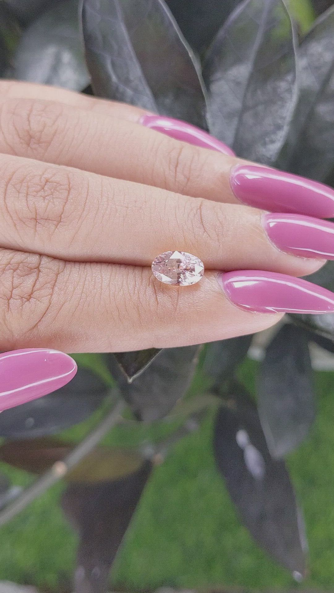 2.04 Ct. Pink Sapphire from Ceylon (Sri Lanka) Size Video