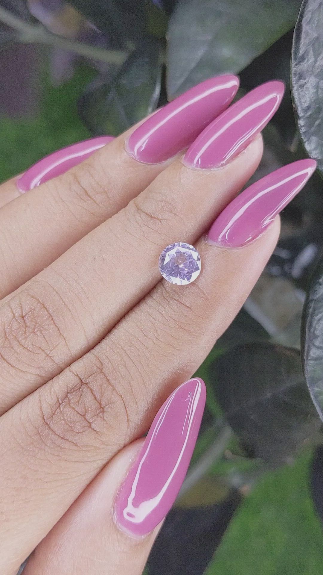 1.30 Ct. Purple Sapphire from Ceylon (Sri Lanka) Size Video