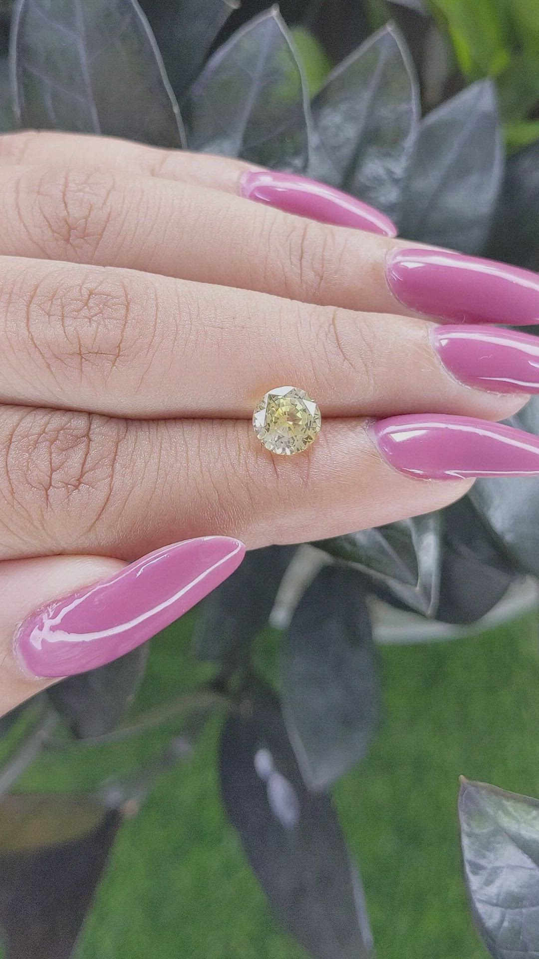 2.05 Ct. Yellow Sapphire from Ceylon (Sri Lanka) Size Video