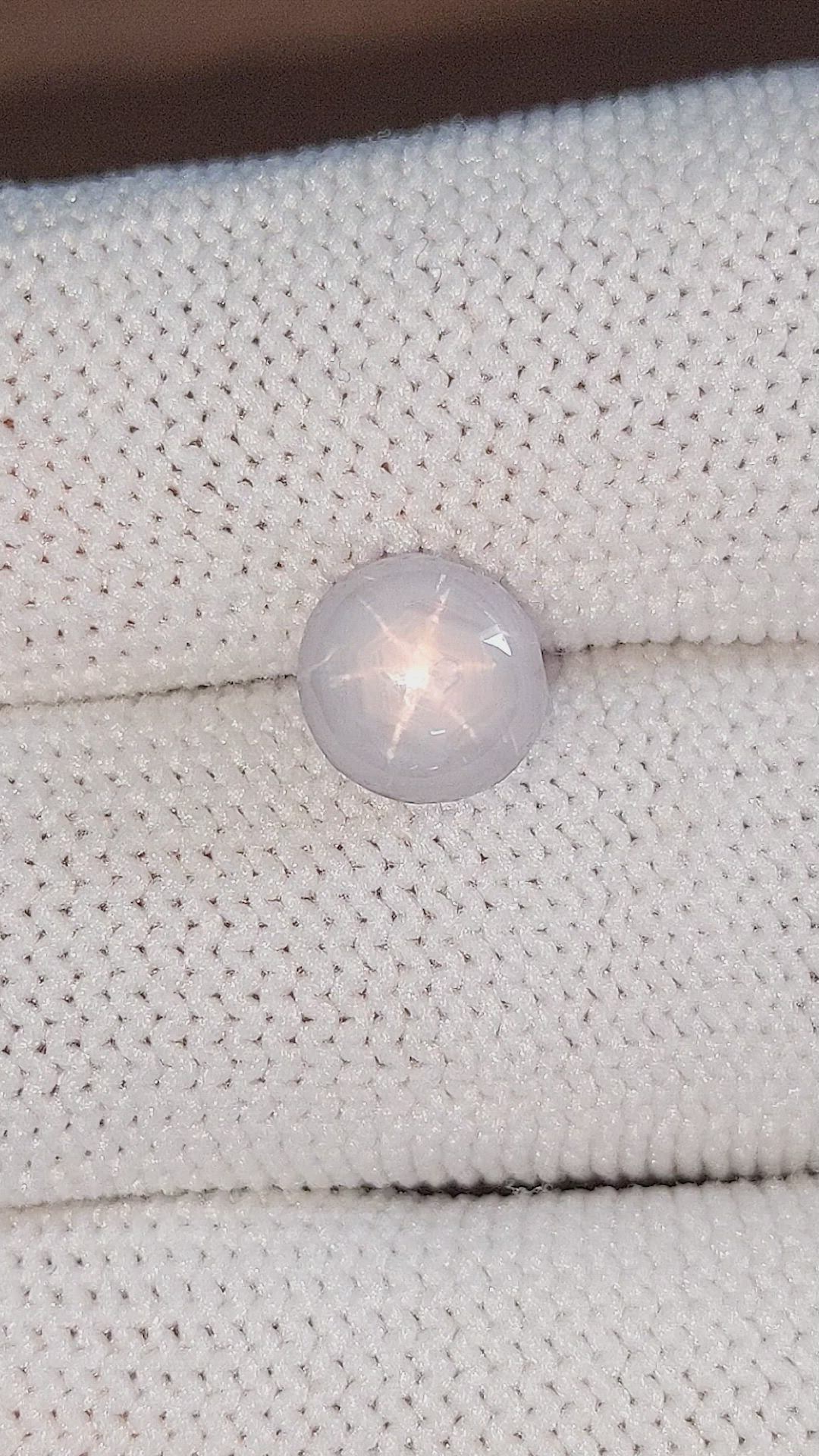 4.38 Ct. Grey Star Sapphire from Ceylon (Sri Lanka) Size Video
