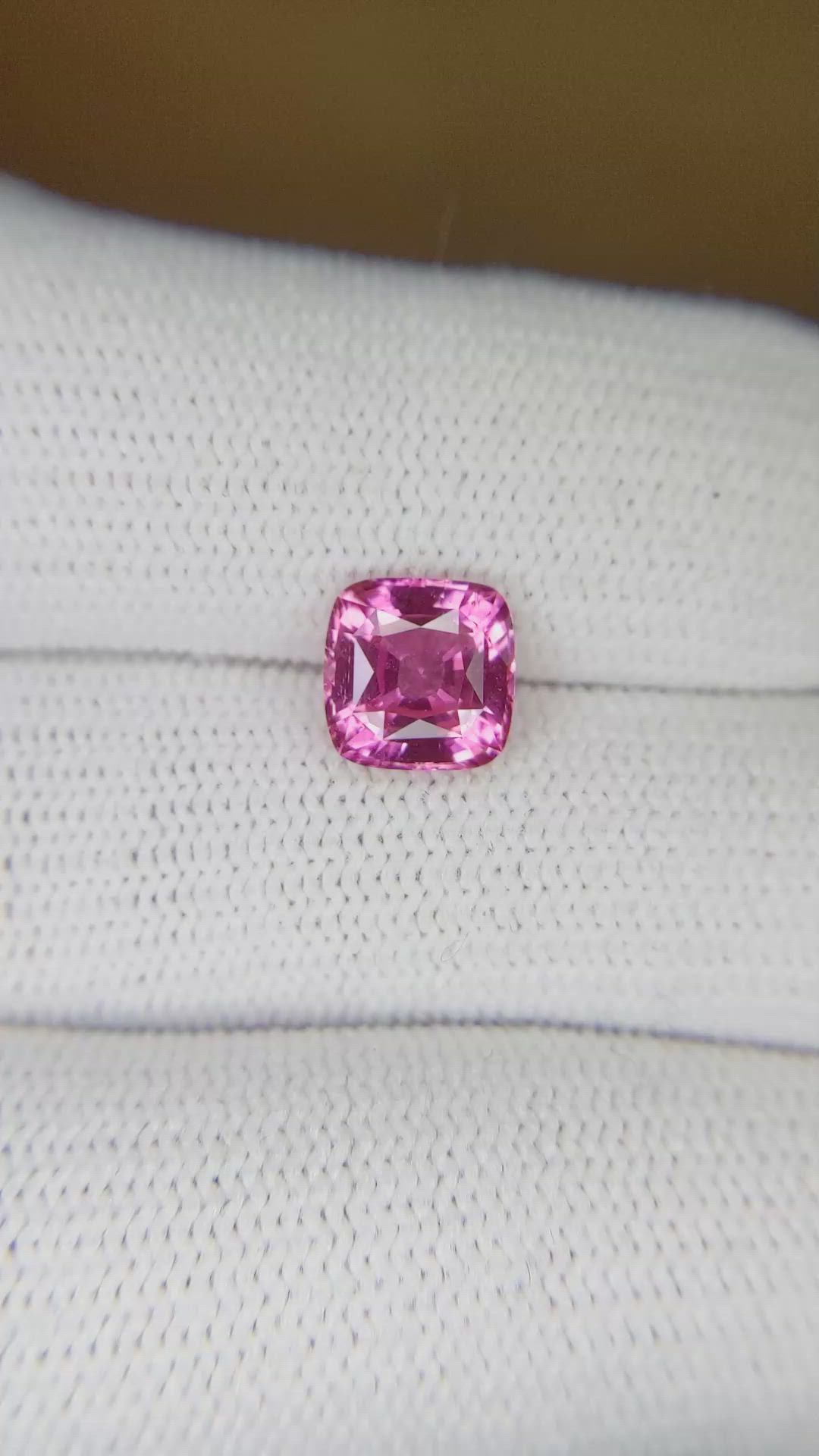 2.04 Ct. Pink Sapphire from Ceylon (Sri Lanka) Size Video