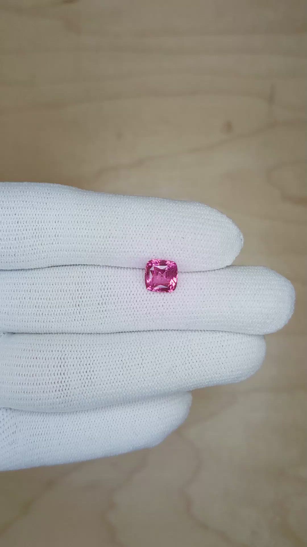 2.04 Ct. Pink Sapphire from Ceylon (Sri Lanka) Size Video