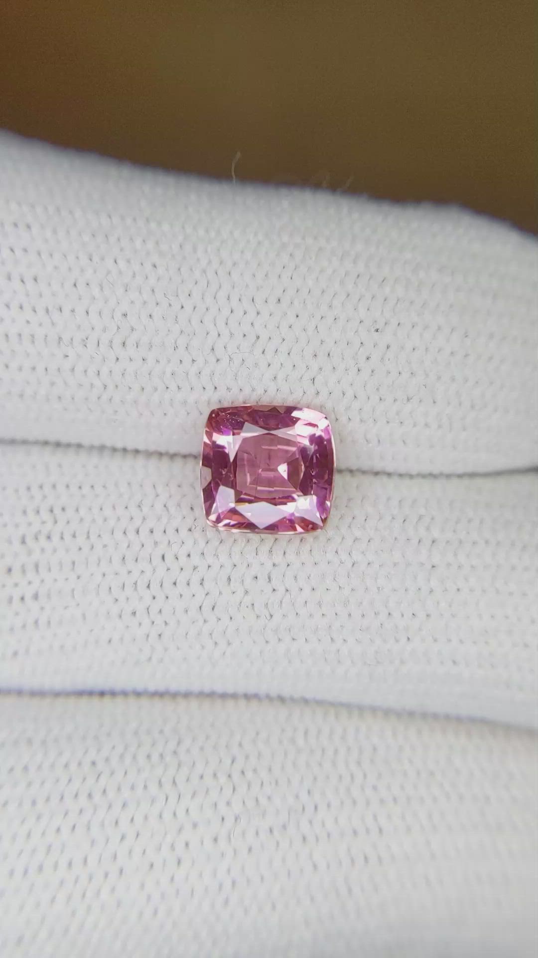 2.04 Ct. Pink Sapphire from Ceylon (Sri Lanka) Size Video