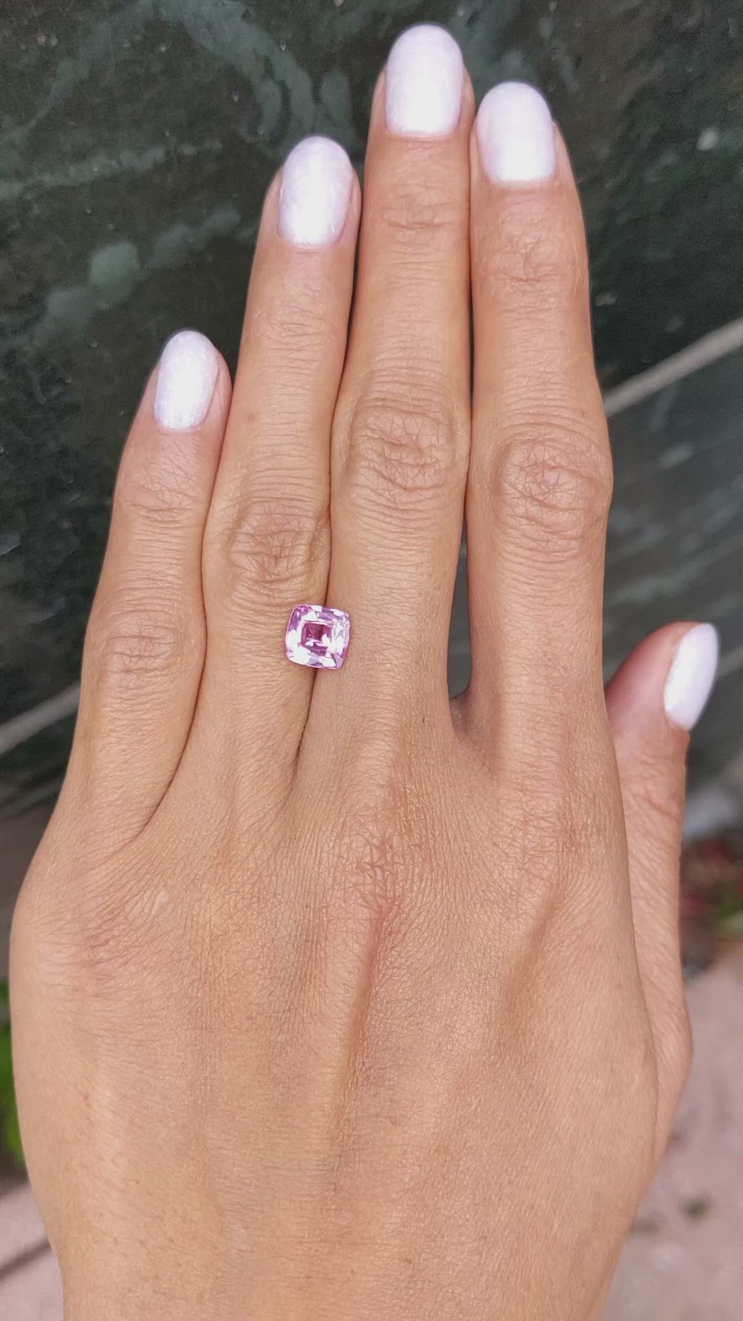 2.04 Ct. Pink Sapphire from Ceylon (Sri Lanka) Size Video