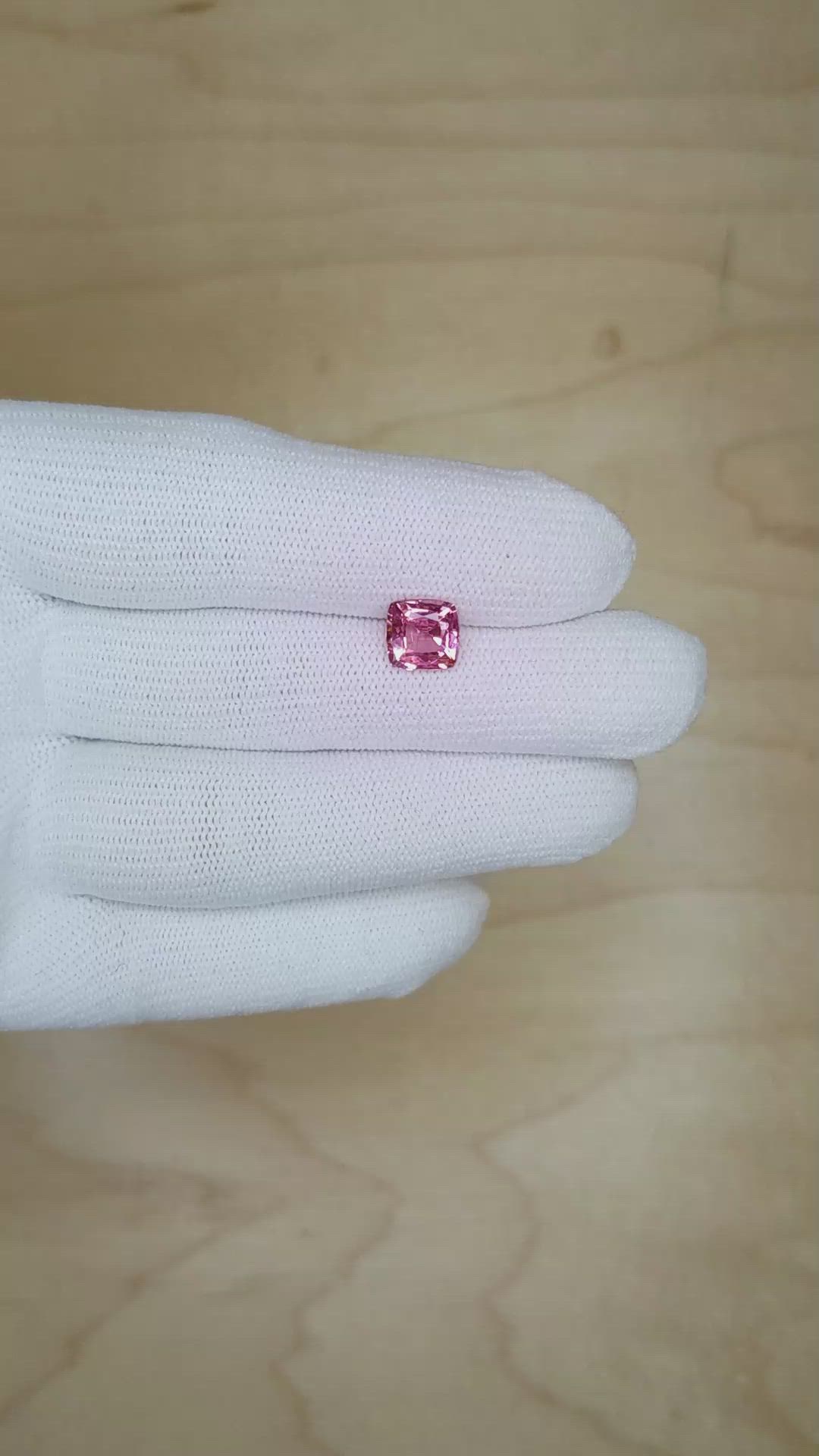 2.04 Ct. Pink Sapphire from Ceylon (Sri Lanka) Size Video