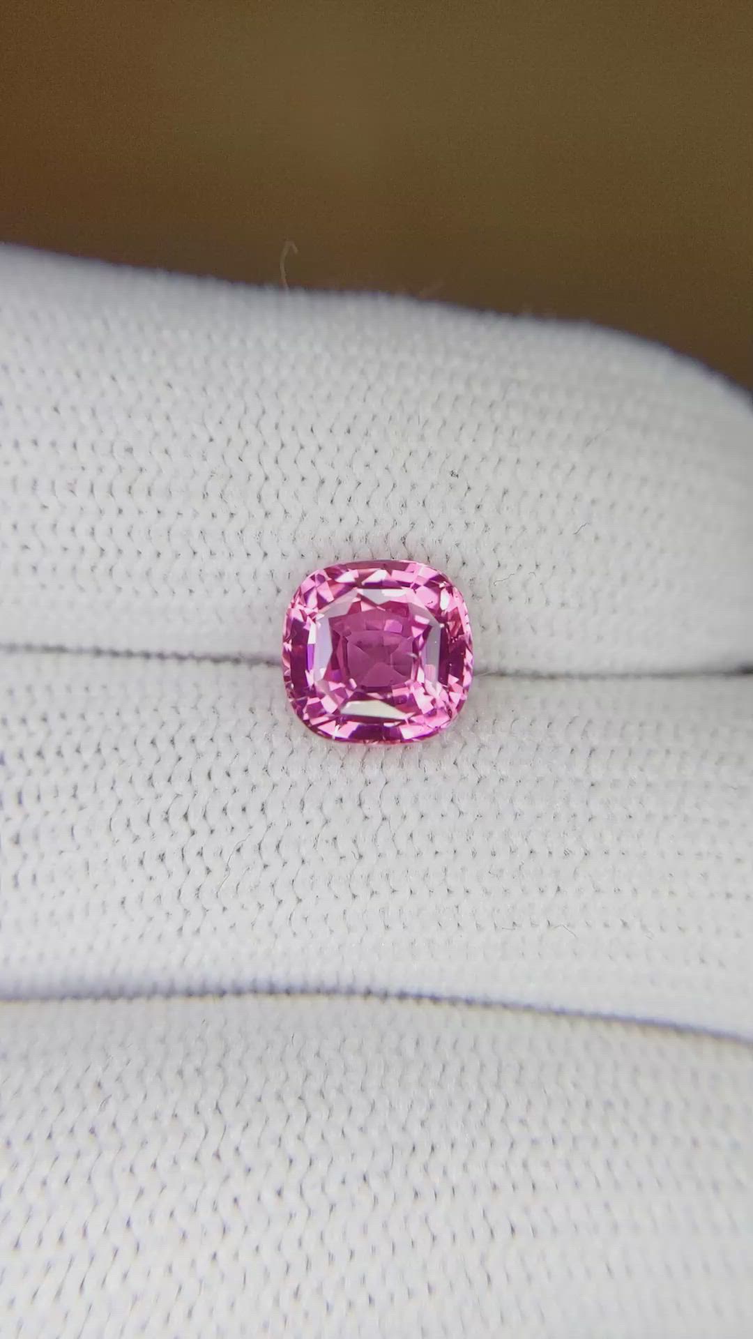 2.05 Ct. Pink Sapphire from Ceylon (Sri Lanka) Size Video