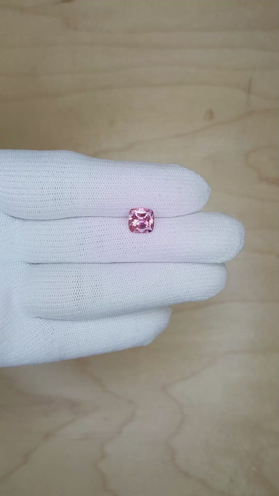 2.07 Ct. Pink Sapphire from Ceylon (Sri Lanka) Size Video