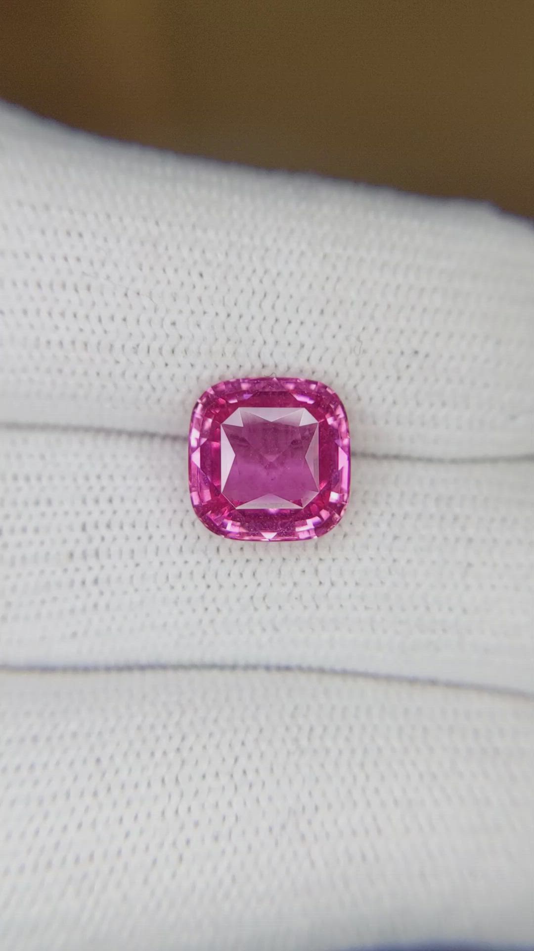 4.06 Ct. Pink Sapphire from Madagascar Size Video