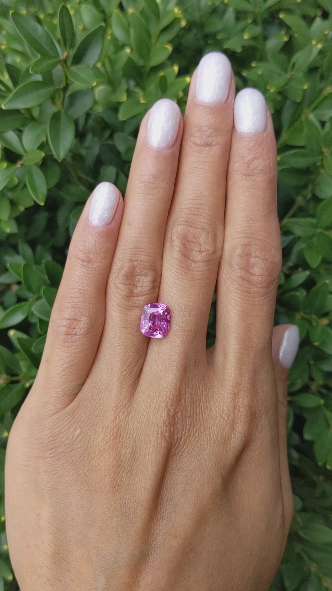 4.15 Ct. Pink Sapphire from Ceylon (Sri Lanka) Size Video
