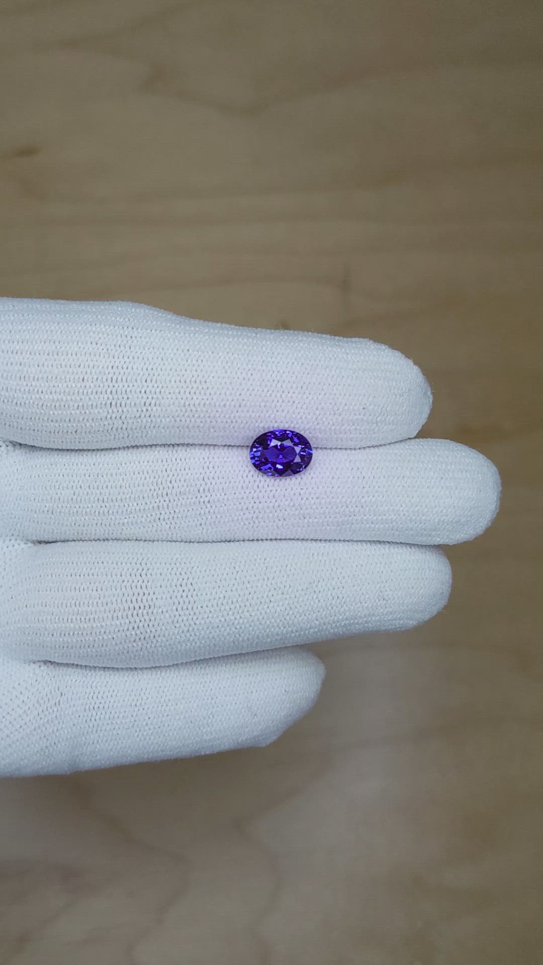1.98 Ct. Color Change Sapphire from Ceylon (Sri Lanka) Size Video
