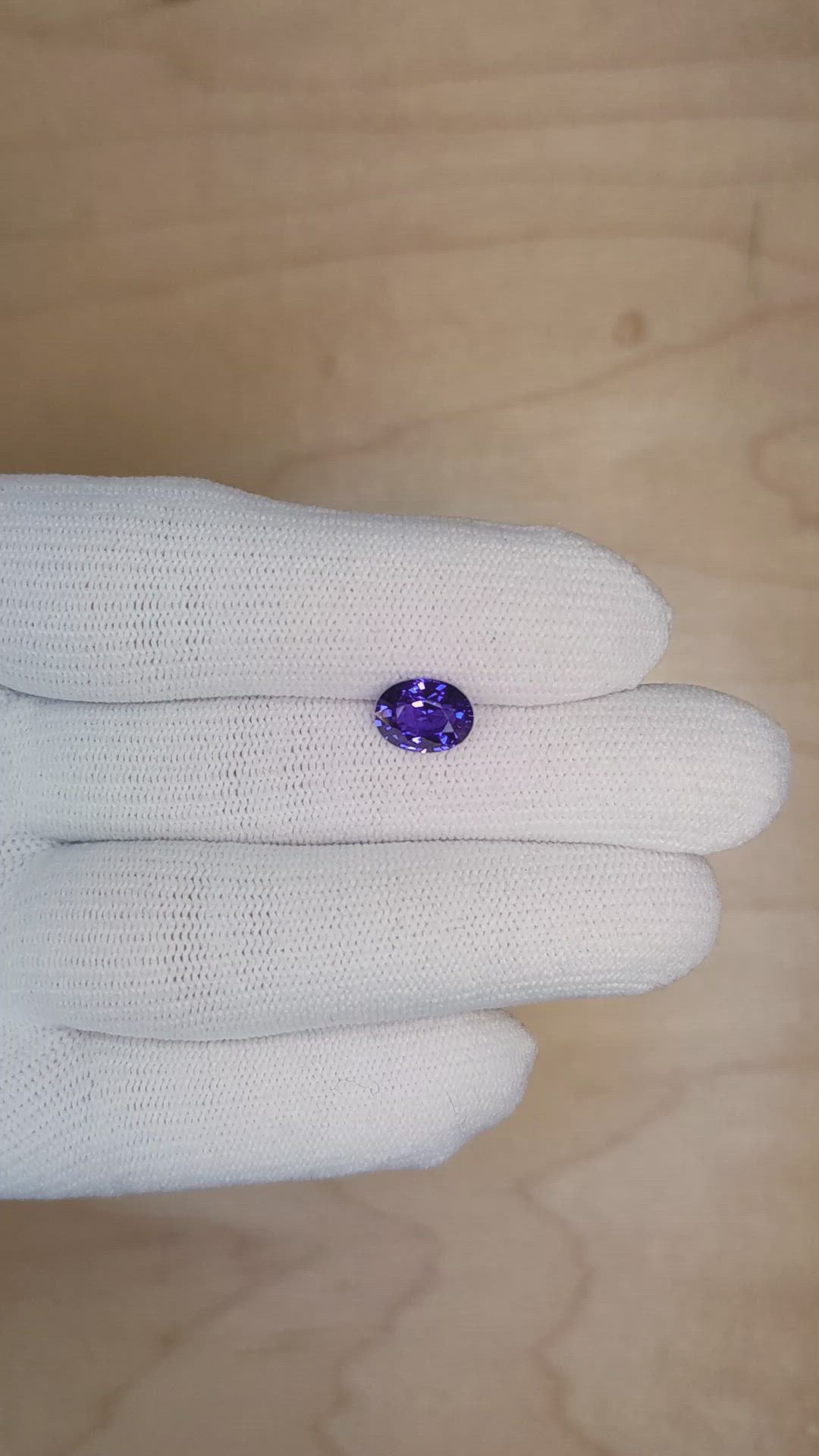 1.98 Ct. Color Change Sapphire from Ceylon (Sri Lanka) Size Video