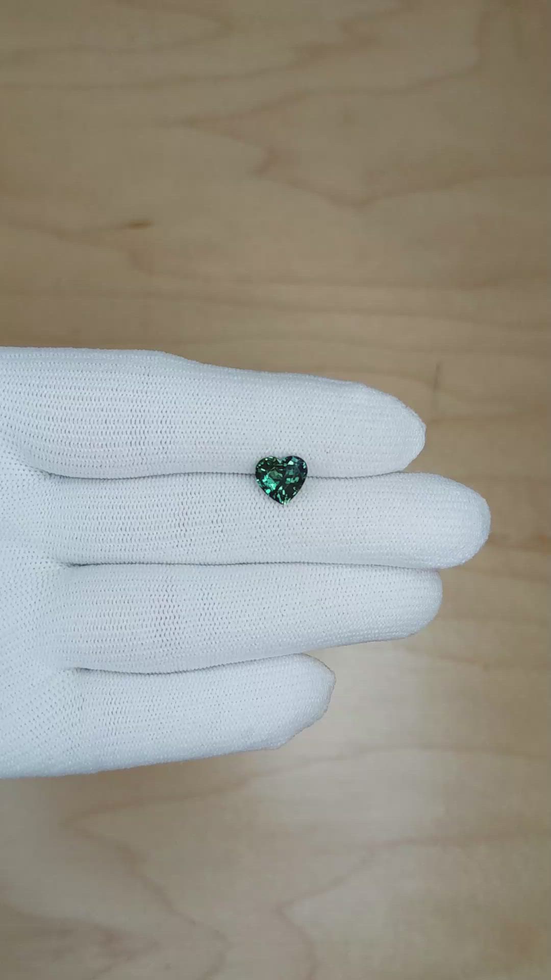 2.04 Ct. Bluish Green Sapphire from Ceylon (Sri Lanka) Size Video