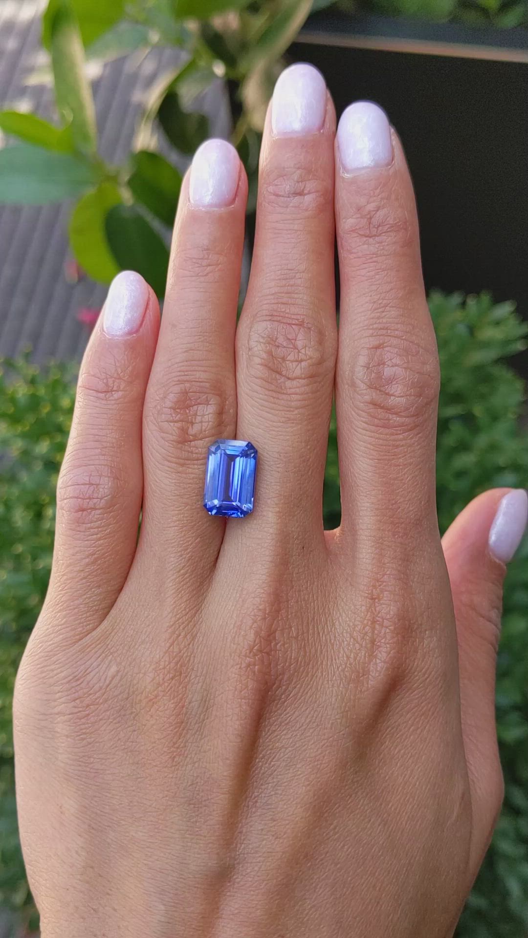 6.67 Ct. Blue Sapphire from Ceylon (Sri Lanka) Size Video