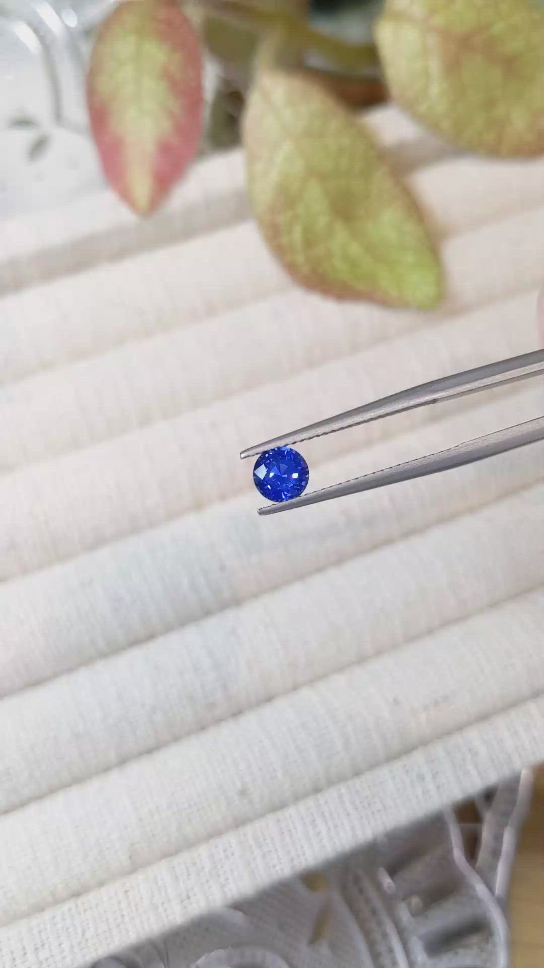 0.84 Ct. Blue Sapphire from Ceylon (Sri Lanka) Size Video