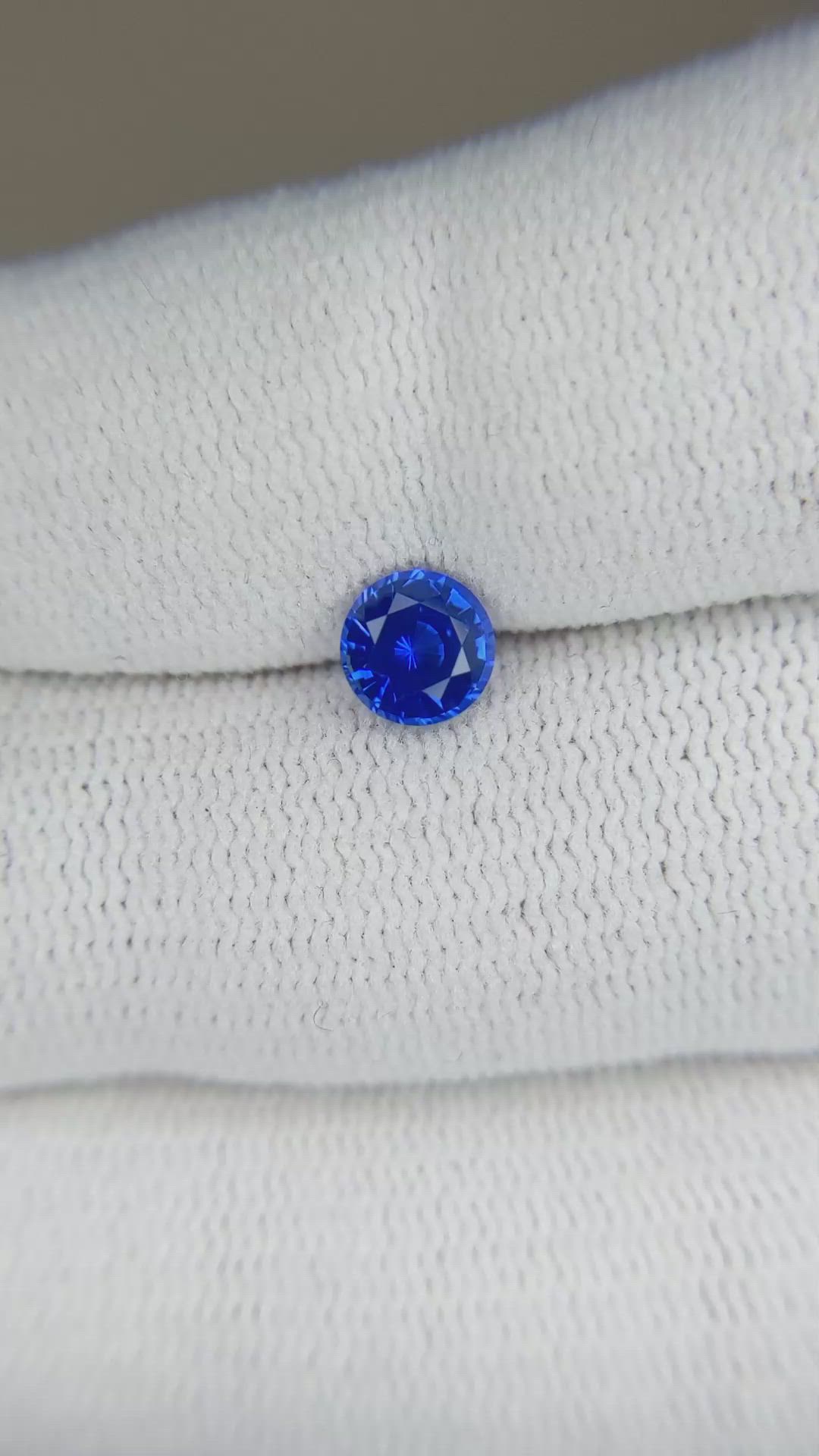 0.84 Ct. Blue Sapphire from Ceylon (Sri Lanka) Size Video