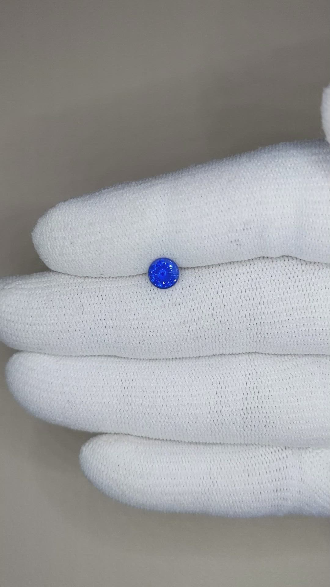 0.84 Ct. Blue Sapphire from Ceylon (Sri Lanka) Size Video