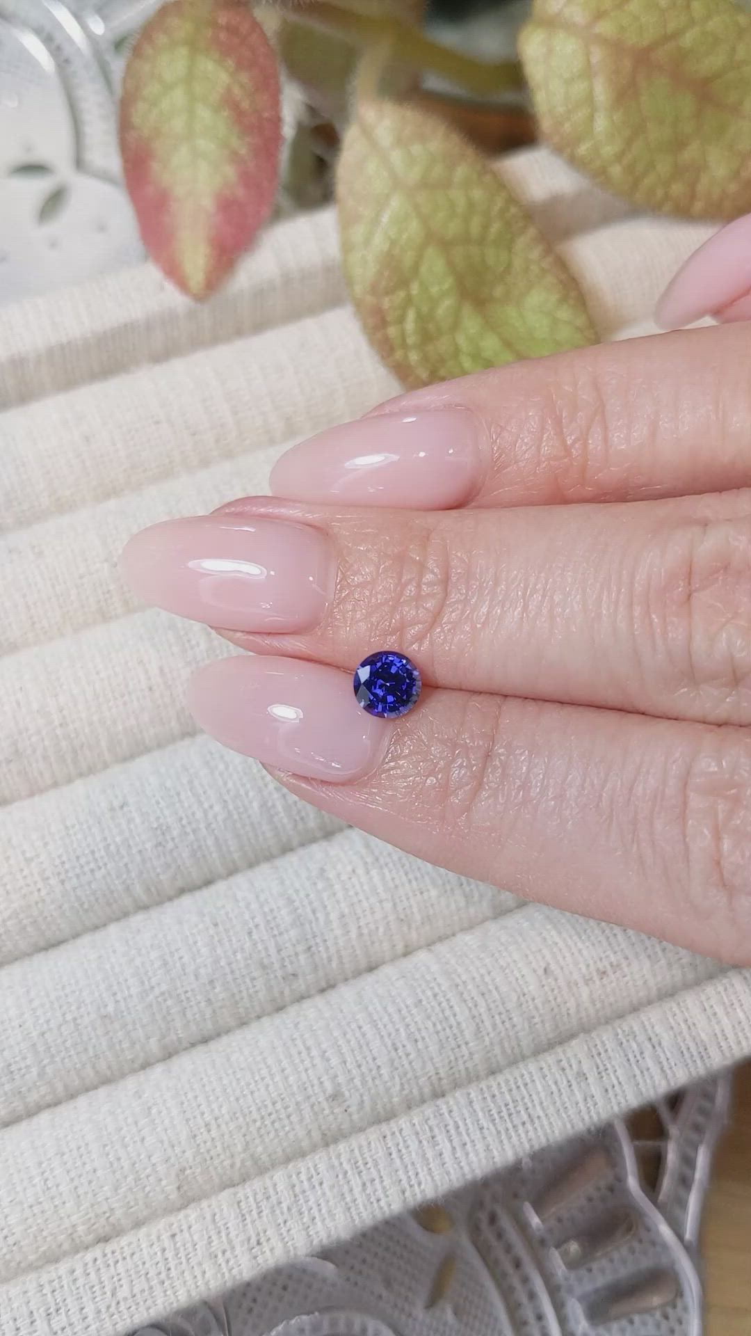 0.79 Ct. Blue Sapphire from Ceylon (Sri Lanka) Size Video