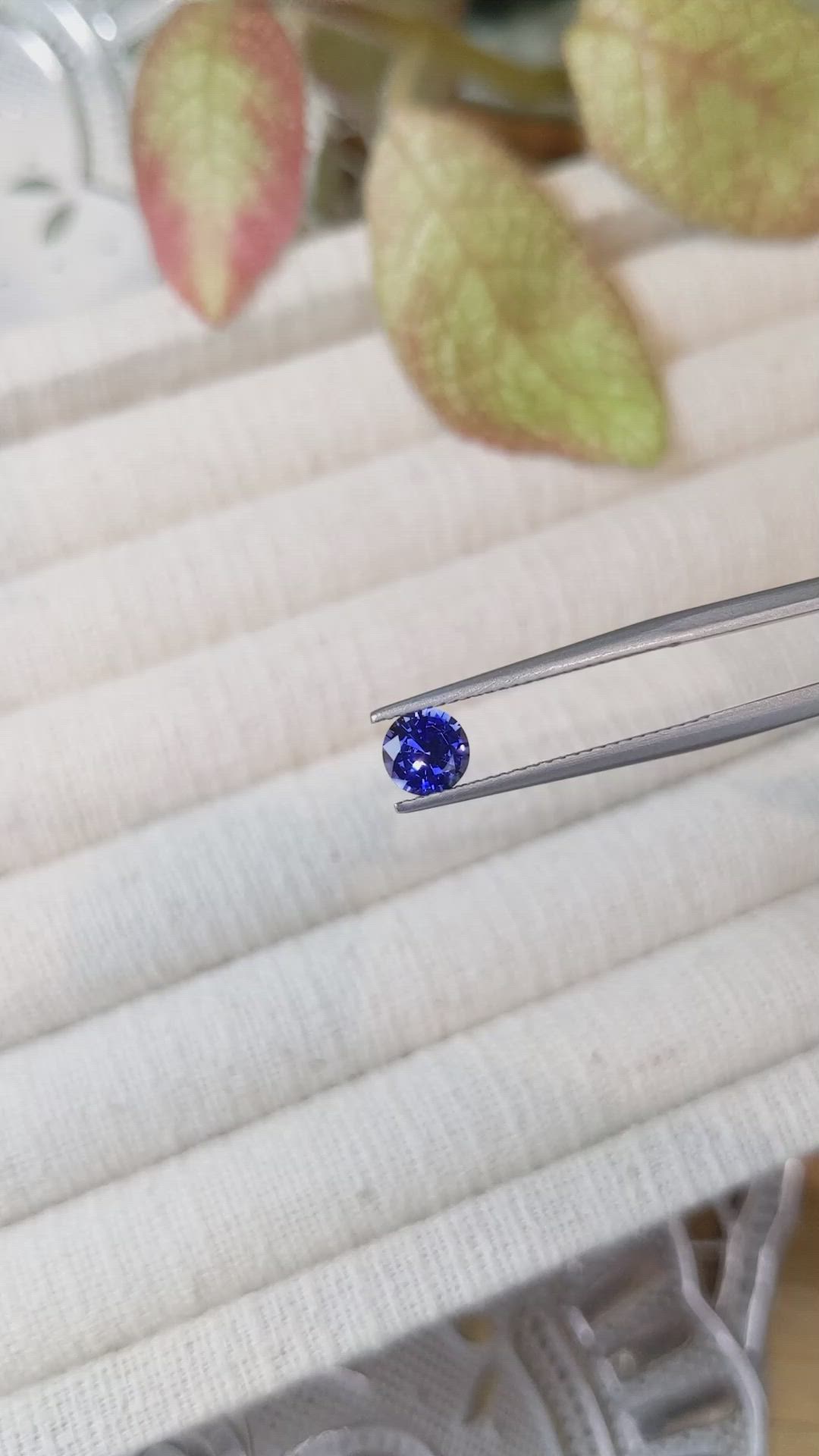 0.79 Ct. Blue Sapphire from Ceylon (Sri Lanka) Size Video