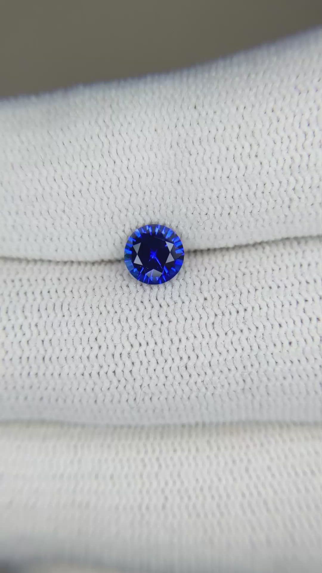 0.72 Ct. Blue Sapphire from Ceylon (Sri Lanka) Size Video
