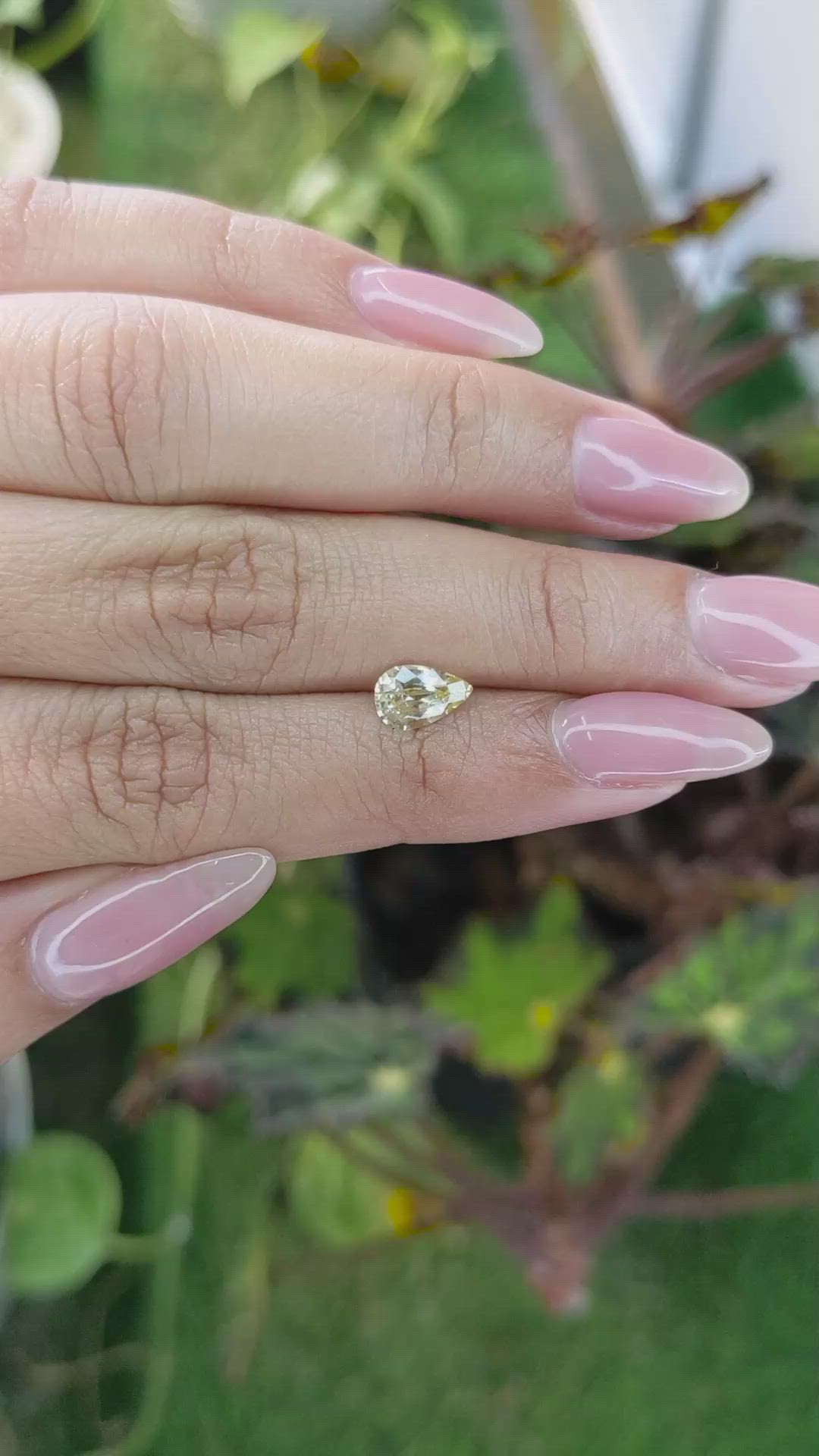 0.97 Ct. Yellow Sapphire from Ceylon (Sri Lanka) Size Video