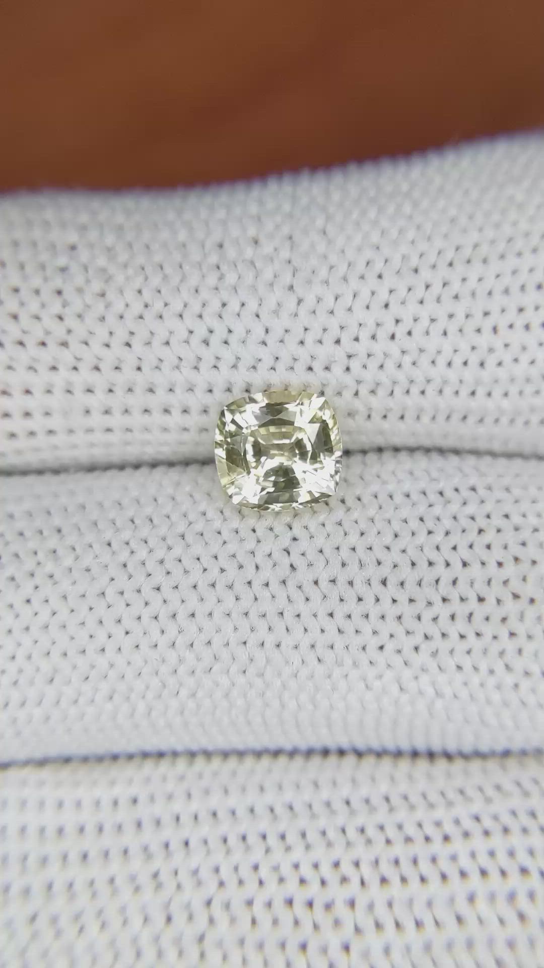 1.72 Ct. Yellow Sapphire from Ceylon (Sri Lanka) Size Video