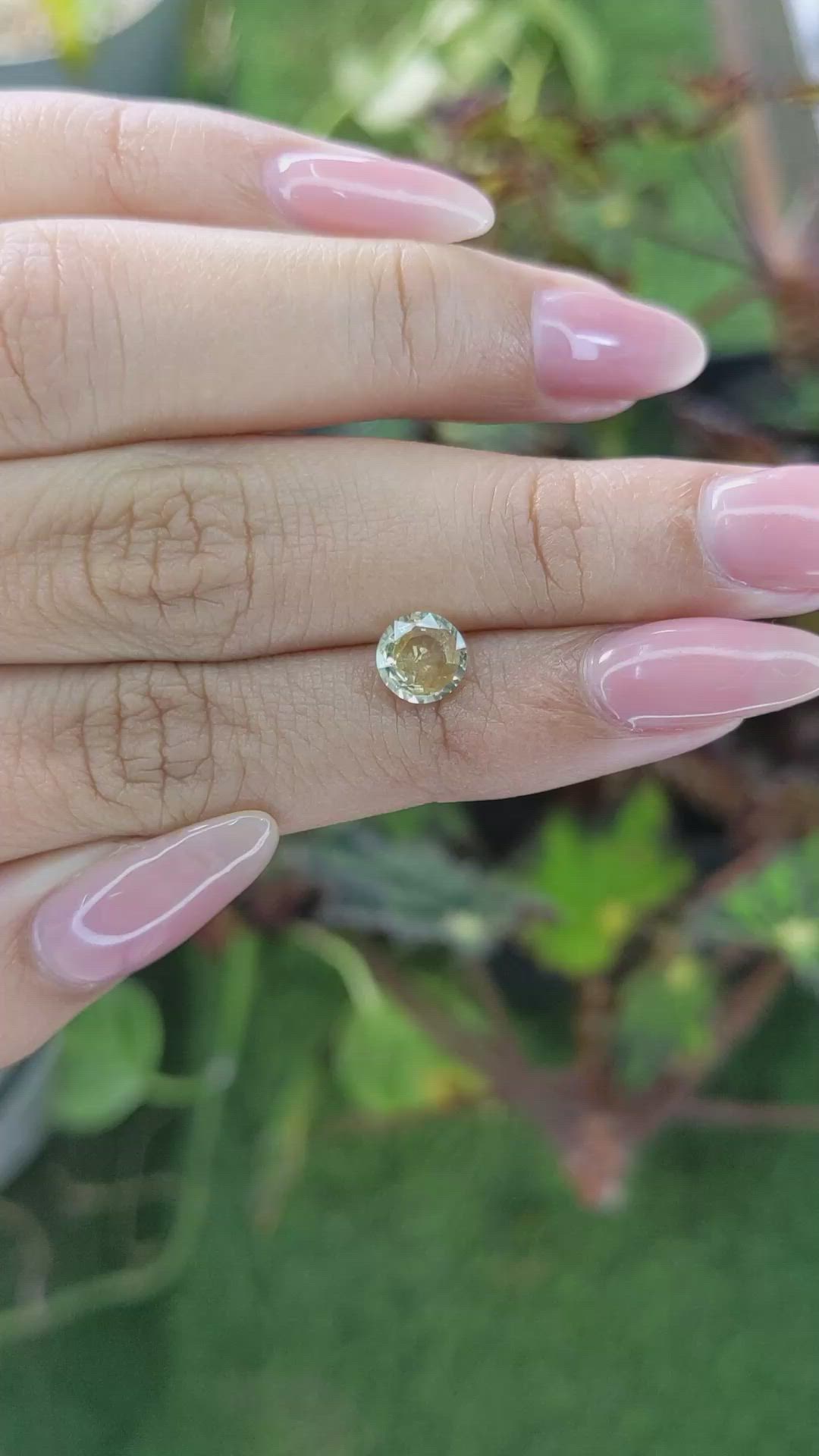 0.97 Ct. Yellow Sapphire from Ceylon (Sri Lanka) Size Video