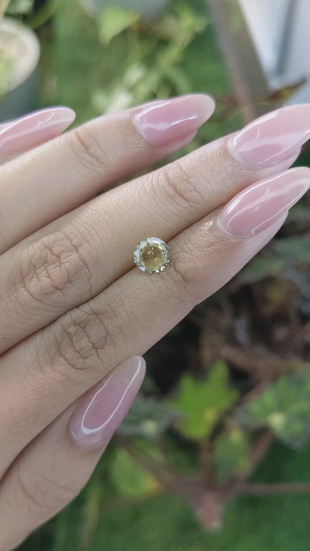 0.97 Ct. Yellow Sapphire from Ceylon (Sri Lanka) Size Video