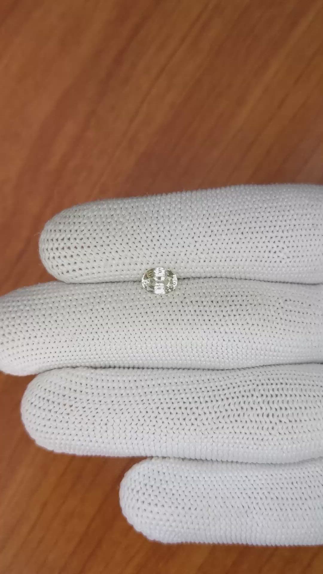 0.92 Ct. Yellow Sapphire from Ceylon (Sri Lanka) Size Video