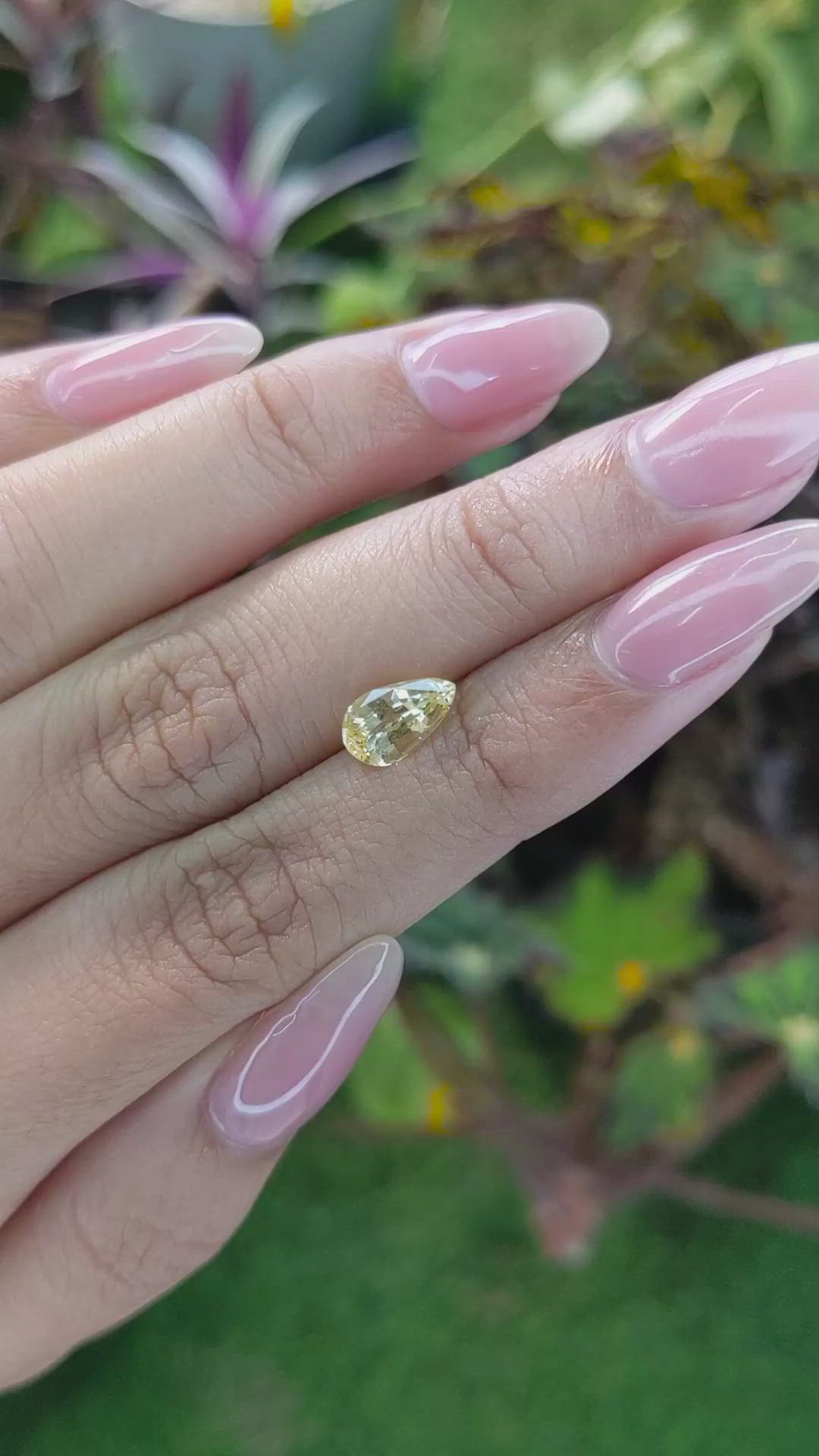 1.72 Ct. Yellow Sapphire from Ceylon (Sri Lanka) Size Video