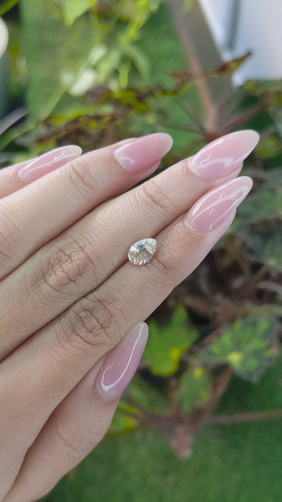 1.20 Ct. Peach Sapphire from Ceylon (Sri Lanka) Size Video