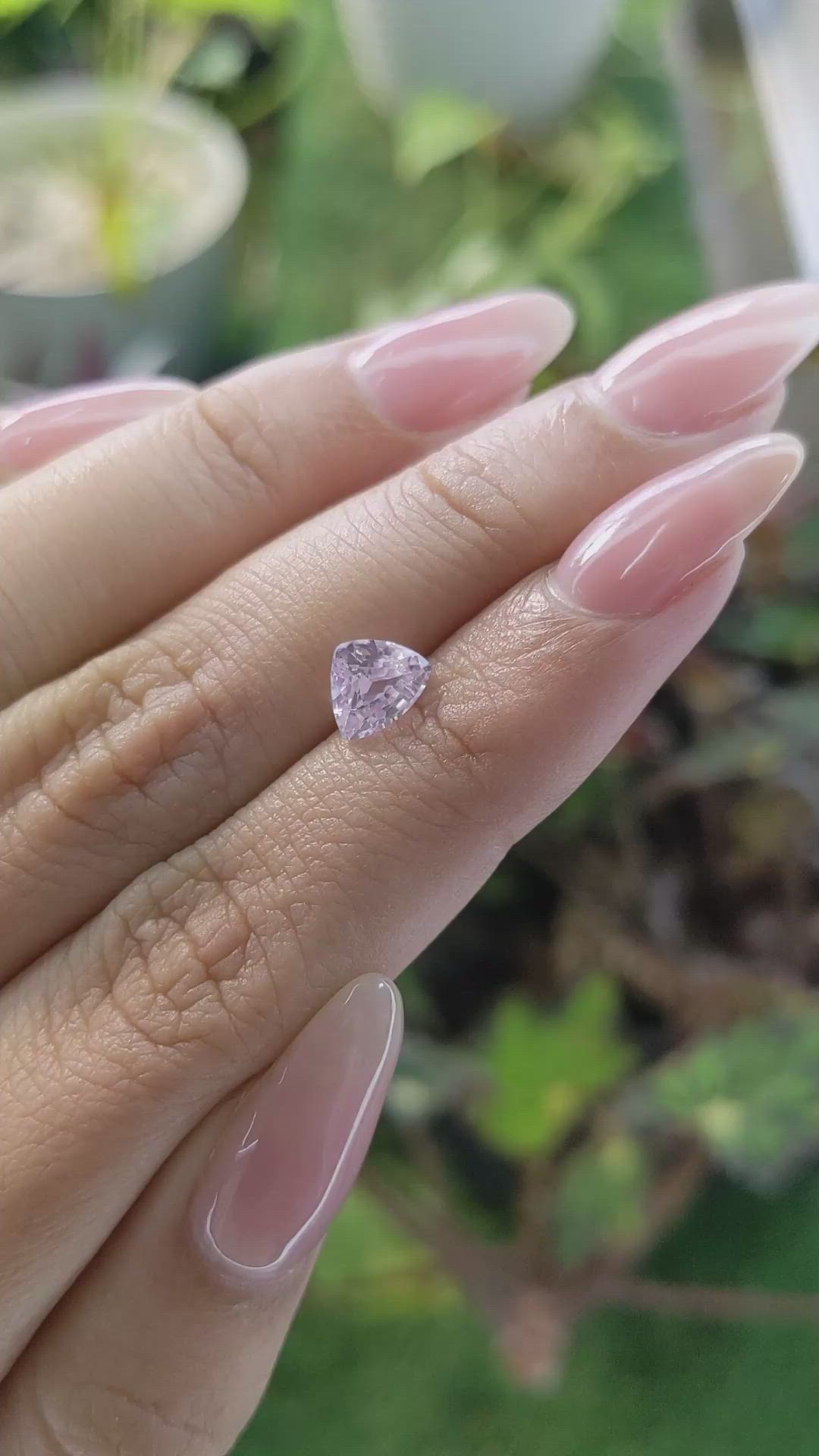 1.19 Ct. Pink Sapphire from Ceylon (Sri Lanka) Size Video