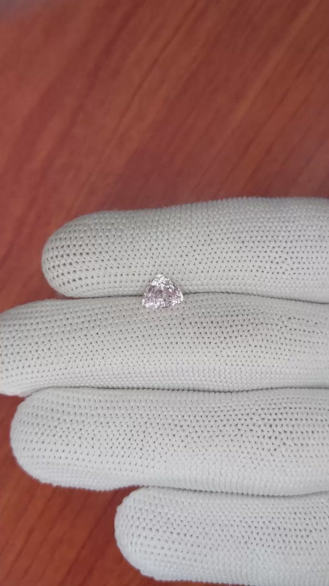 1.19 Ct. Pink Sapphire from Ceylon (Sri Lanka) Size Video