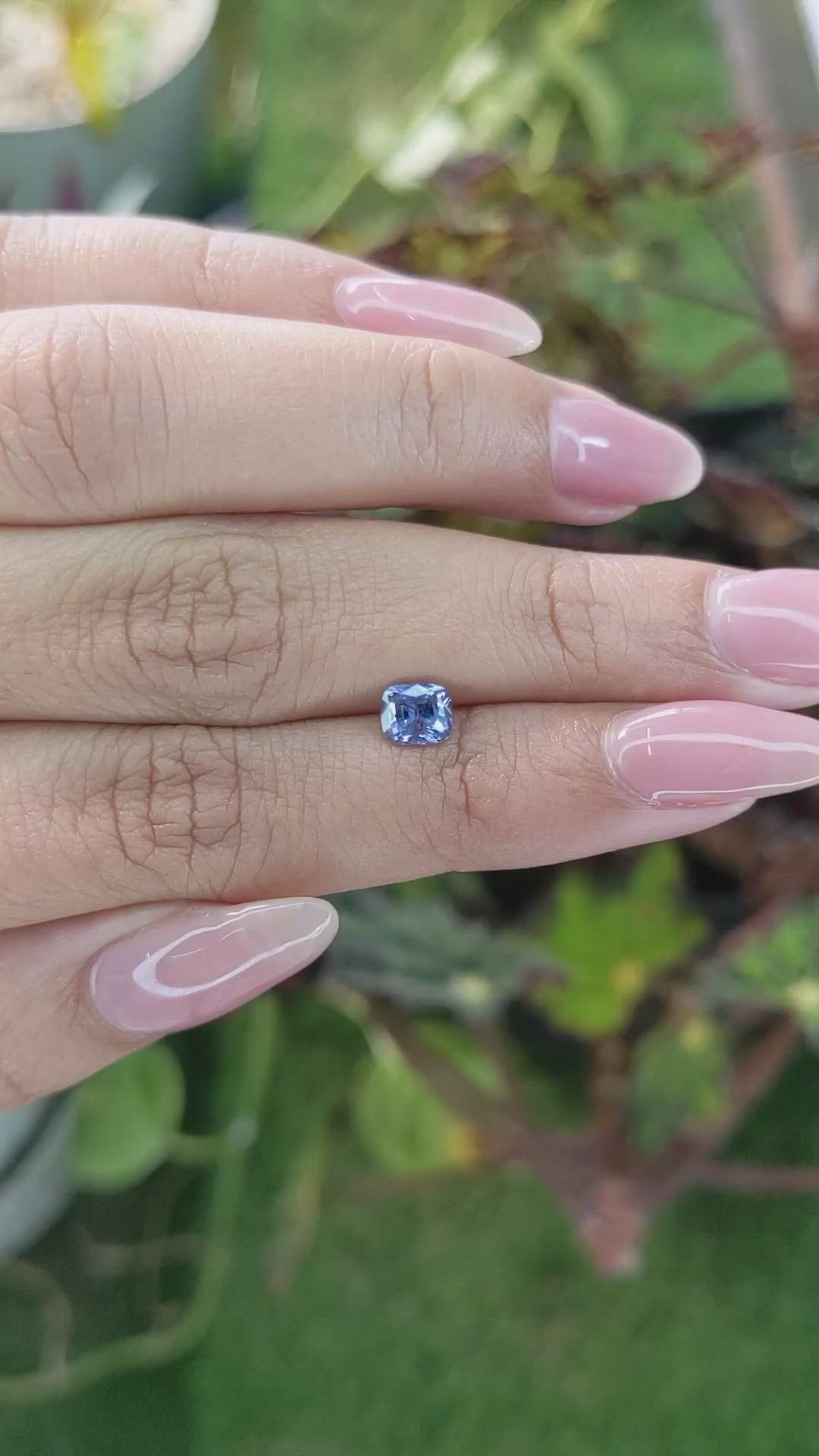 0.82 Ct. Blue Sapphire from Ceylon (Sri Lanka) Size Video