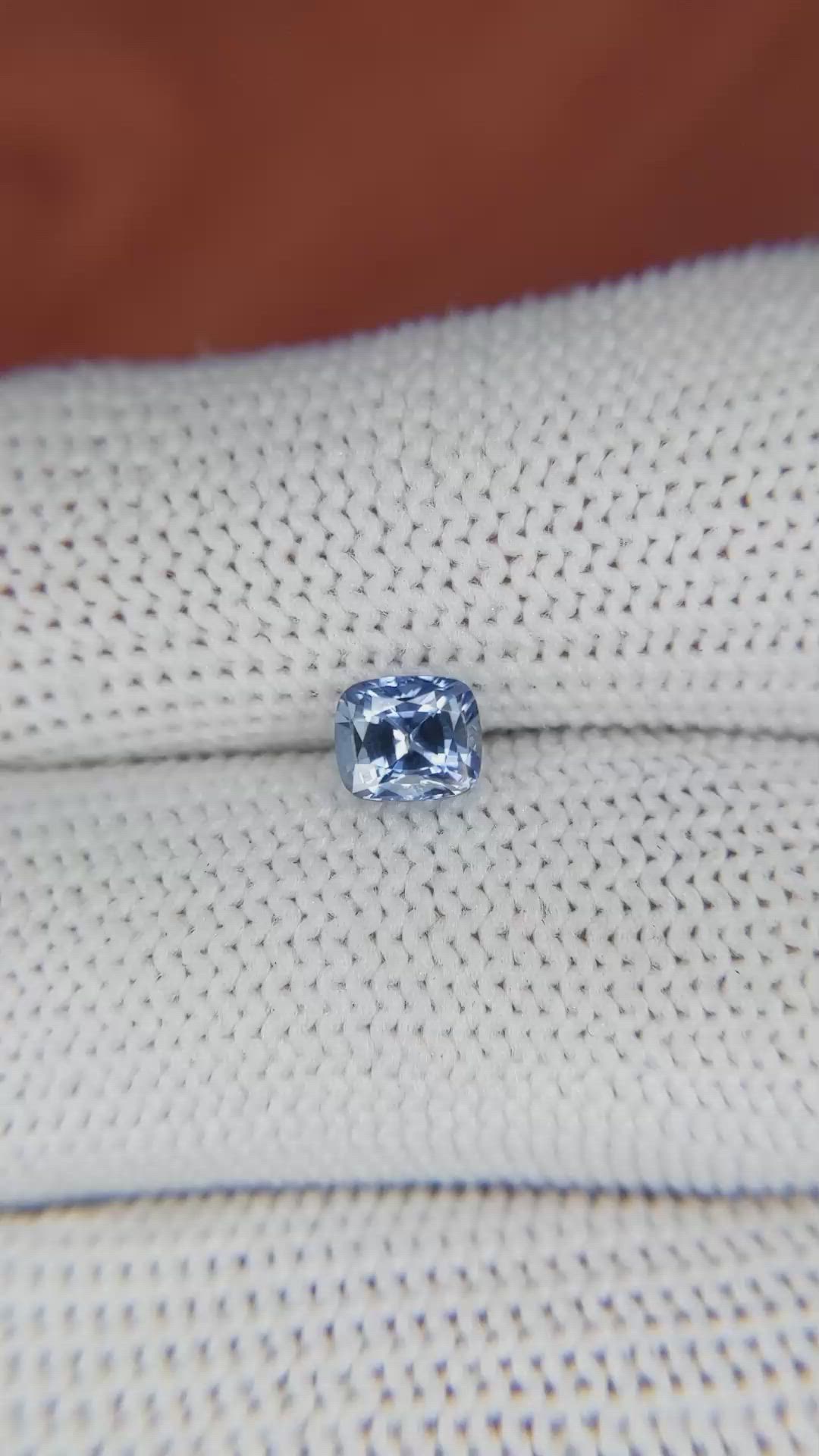 0.82 Ct. Blue Sapphire from Ceylon (Sri Lanka) Size Video