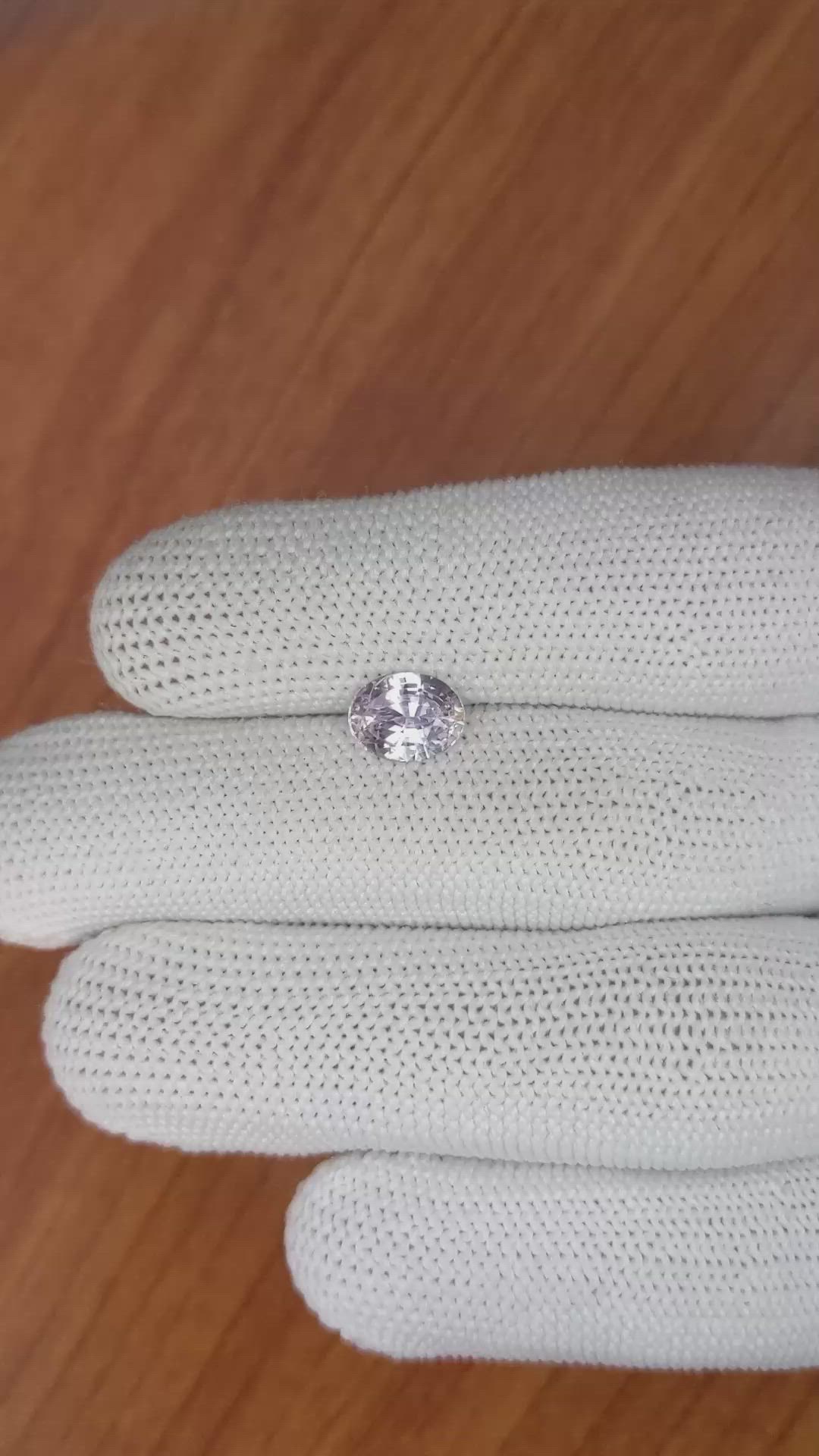 1.91 Ct. Pinkish Purple Sapphire from Ceylon (Sri Lanka) Size Video